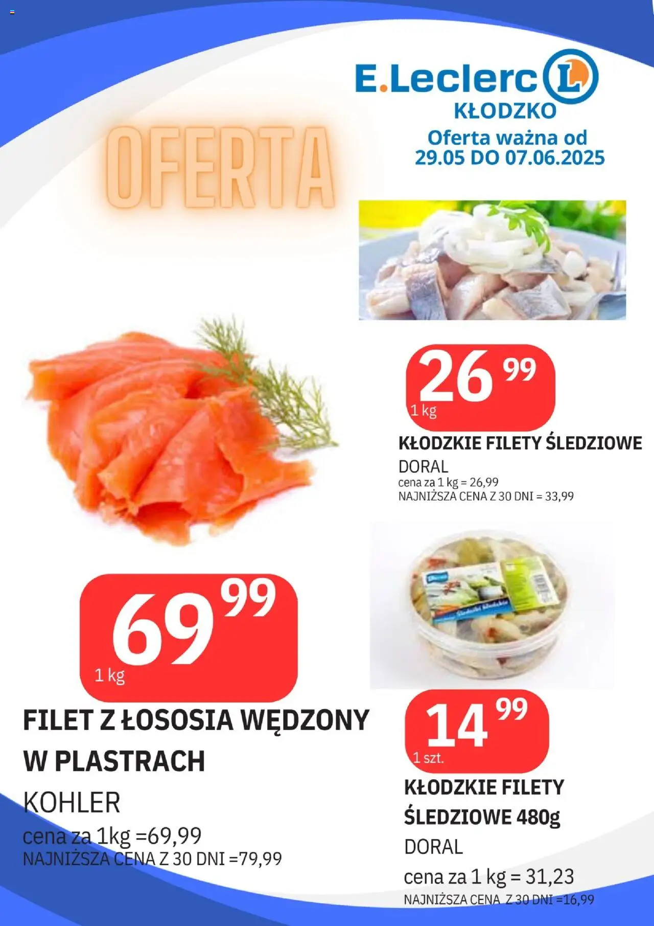 E.Leclerc Gazetka - Kłodzko od 29.05.2025 | Strona: 6 | Produkty: Filet z łososia