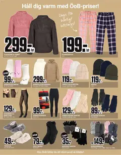 ÖoB - erbjudanden - Förhandsvisning av reklamblad från butik ÖoB aktuell från 27.10.2025 | Sida: 7 | Produkter: Vantar, Tofflor, Mössa, Häll