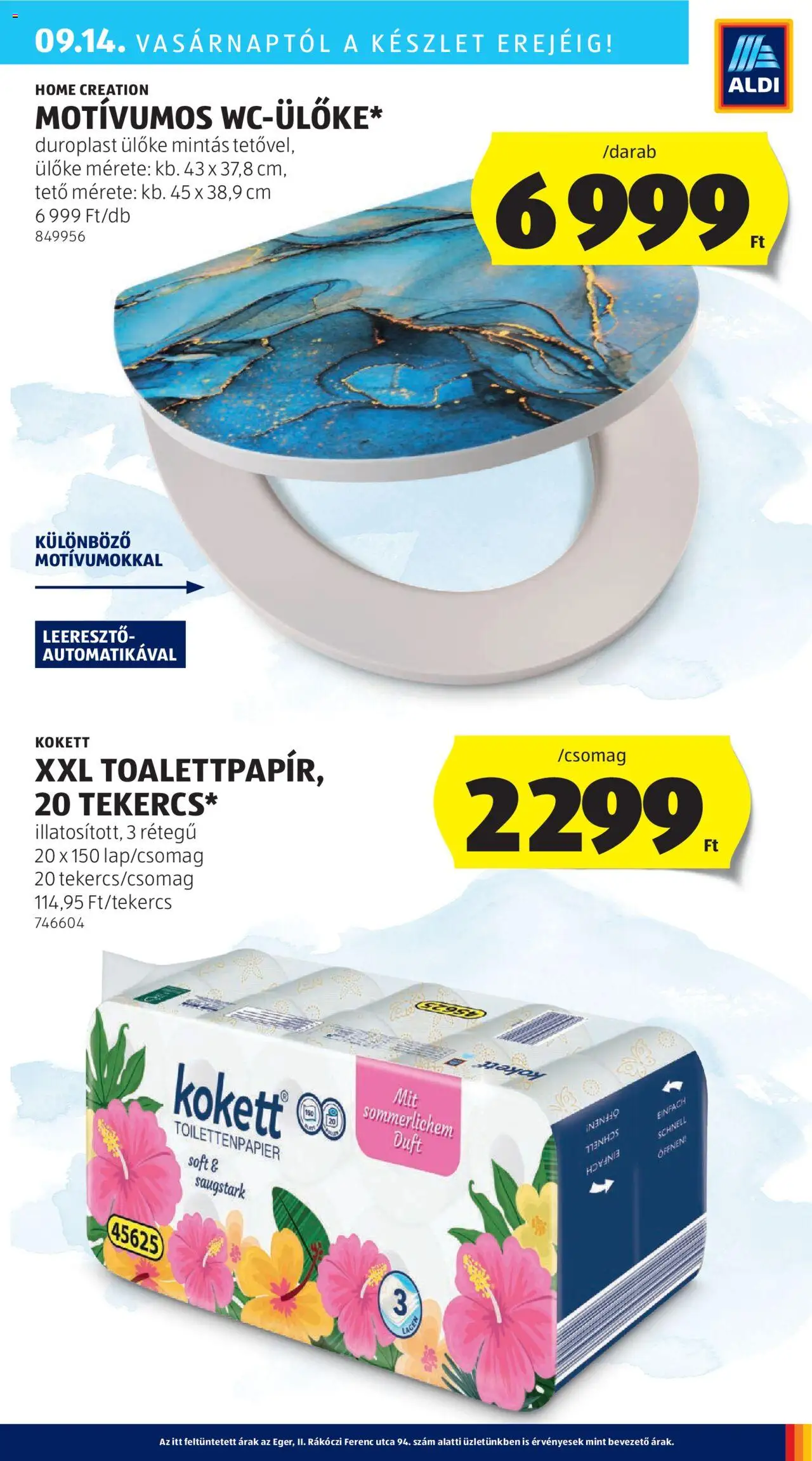 Aldi akciós ujság - amely érvényes a következő dátumtól: 11.09.2025 | Oldal: 5 | Termékek: Ülőke