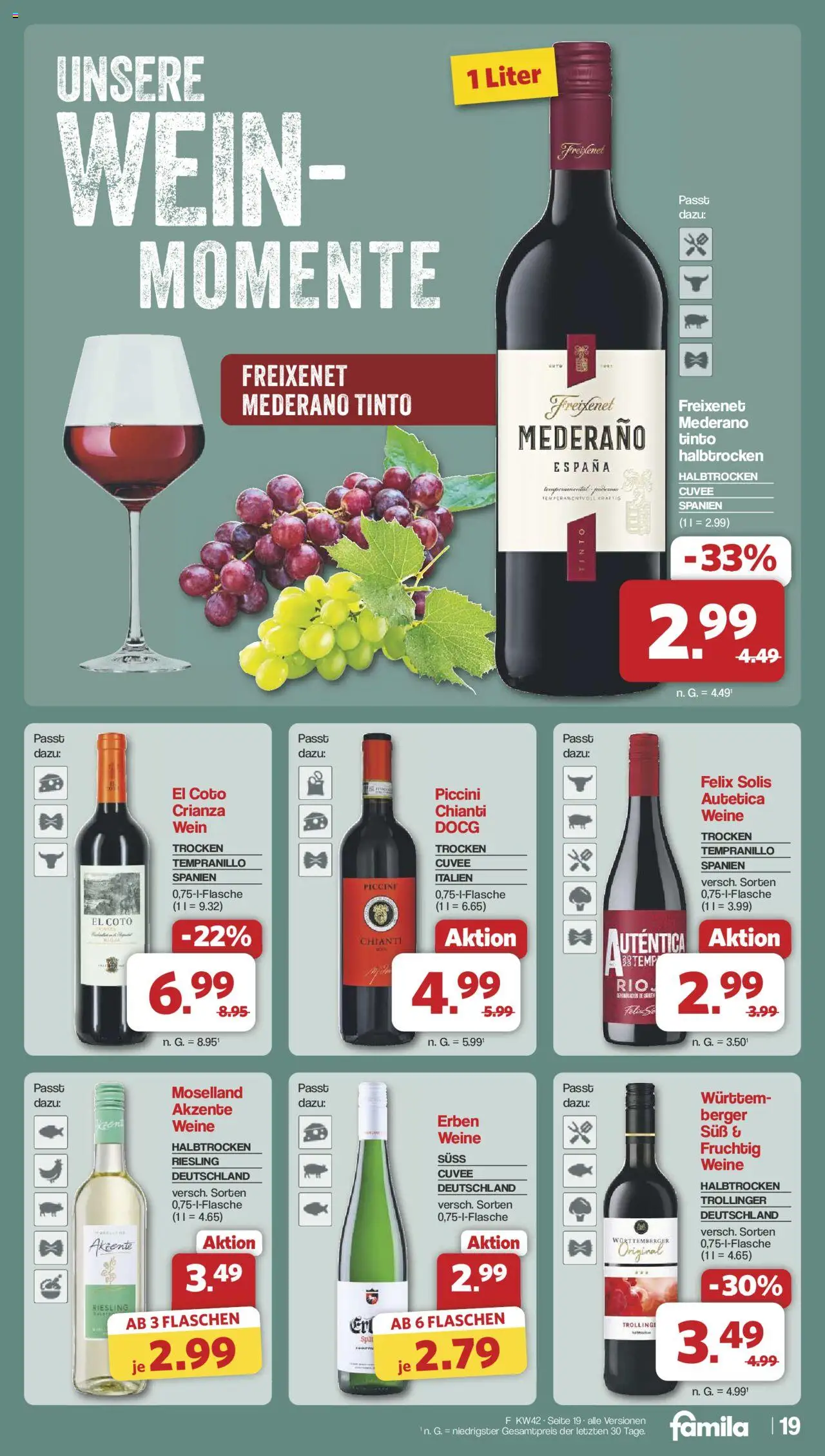 Famila Nordwest Prospekt 	 – gültig ab 13.10.2025 | Seite: 21 | Produkte: Freixenet, Freixenet mederano, Wein