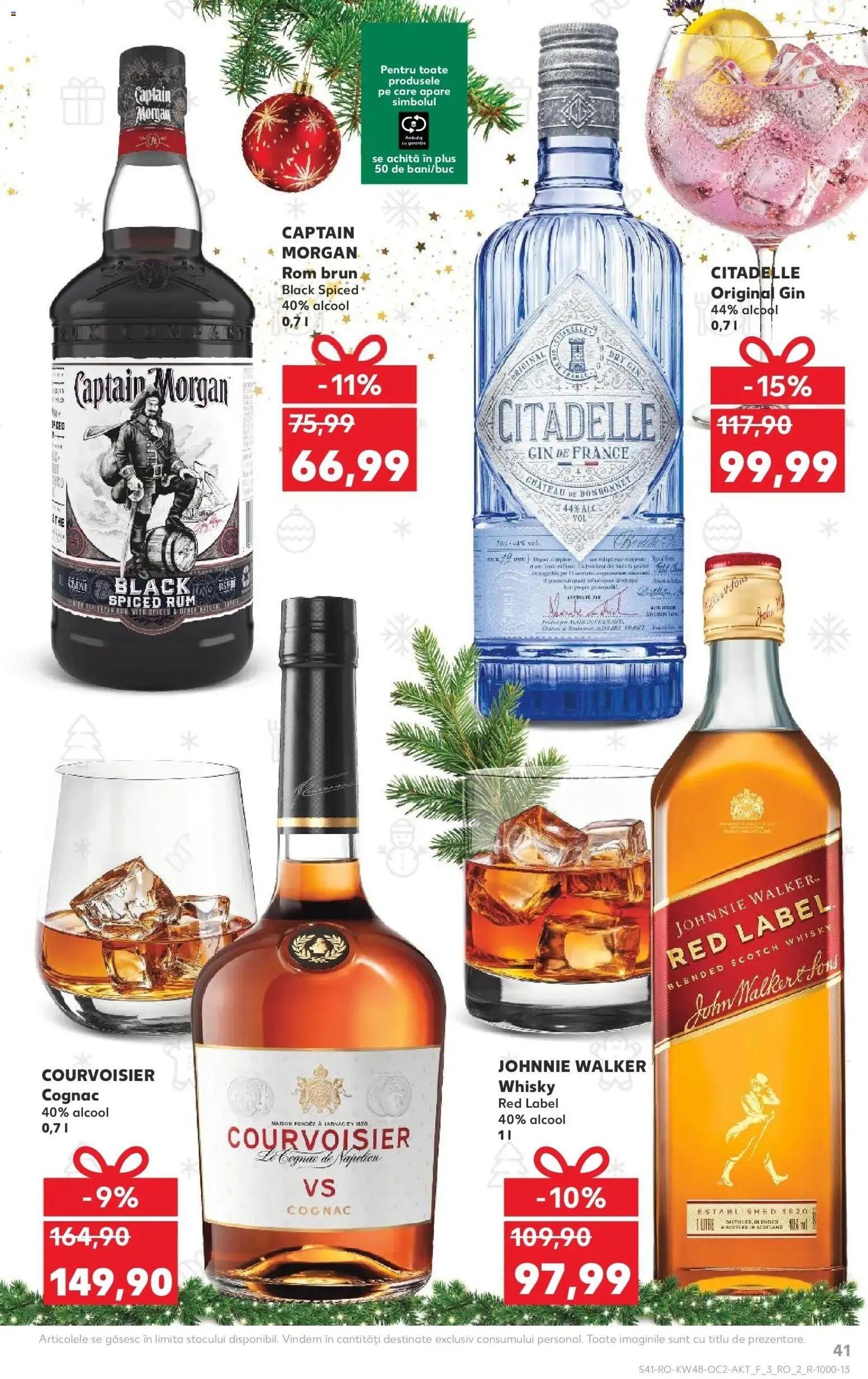 Noul catalog Kaufland – valabil de la 26.11.2025 | Pagină: 41 | Produse: Rom, Gin