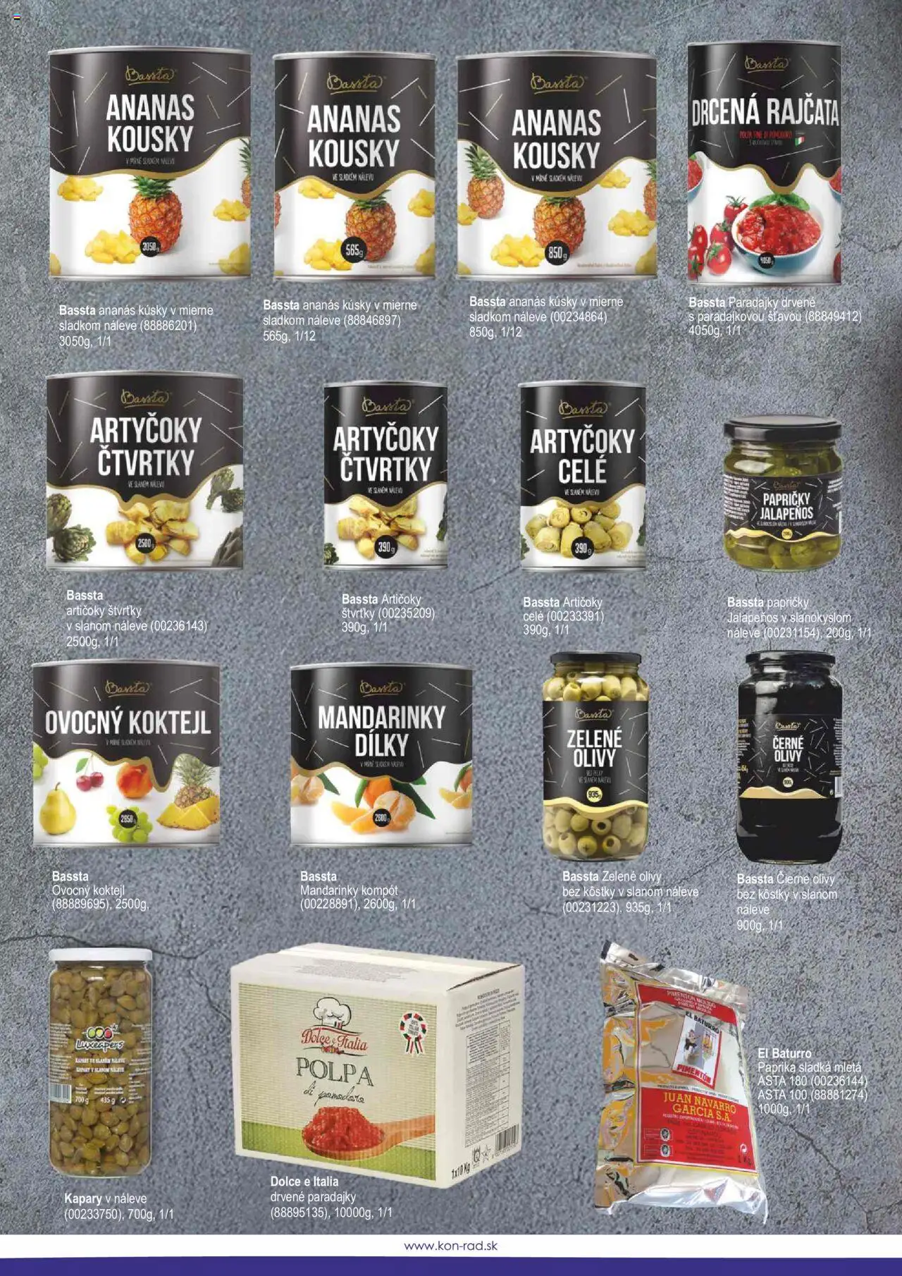 Nové KON - RAD akcie – leták je platný od 01.05.2025 | Strana: 50 | Produkty: Paprika, Ananás, Mandarinky, Artičoky