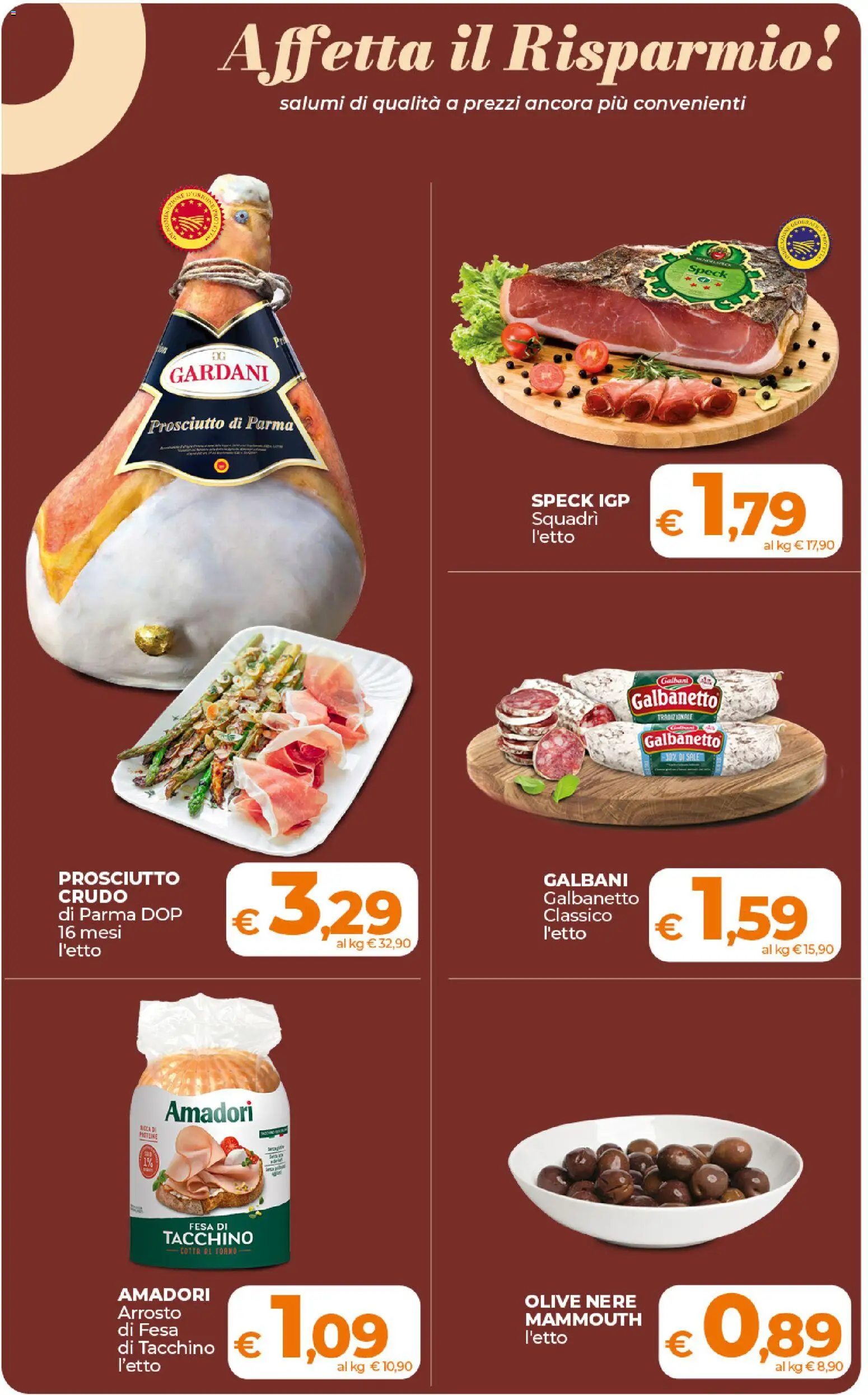 Volantino Ipercoop del 17.01.2026 | Pagina: 16 | Prodotti: Speck, Sale, Prosciutto, Forno