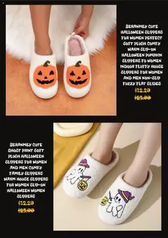 Offer preview "Walmart Catalogue" | Page: 4 | Products: Pumpkin, Slippers
