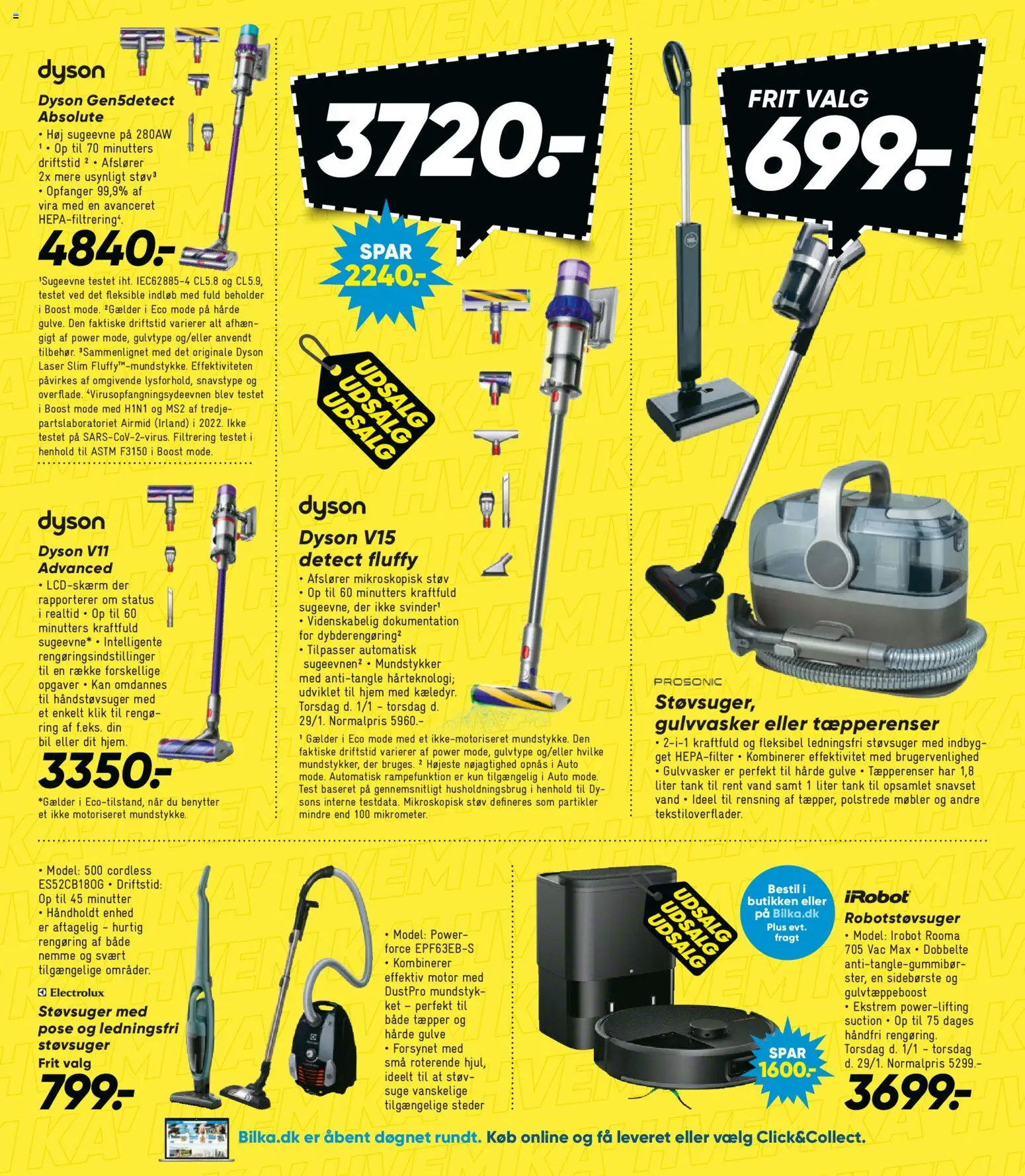 Bilka tilbudsavis – gyldig fra 23.01.2026 | Side: 16 | Produkter: Robotstøvsuger, Søm, Støvsuger