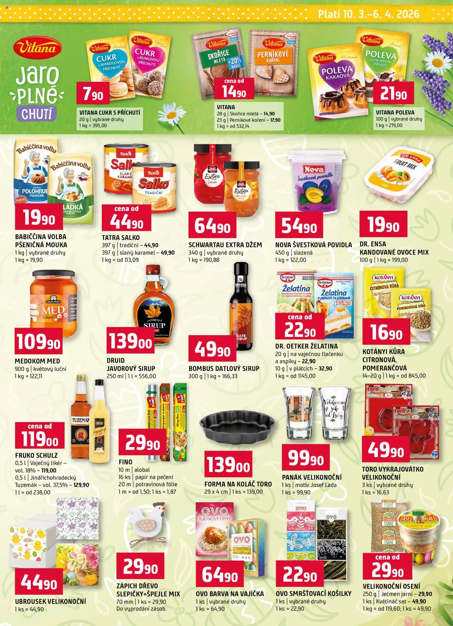 Terno leták - Jarní speciál od 10.03.2026 | Strana: 5 | Produkty: Fólie, Mouka, Potravinová folie, Datlový sirup