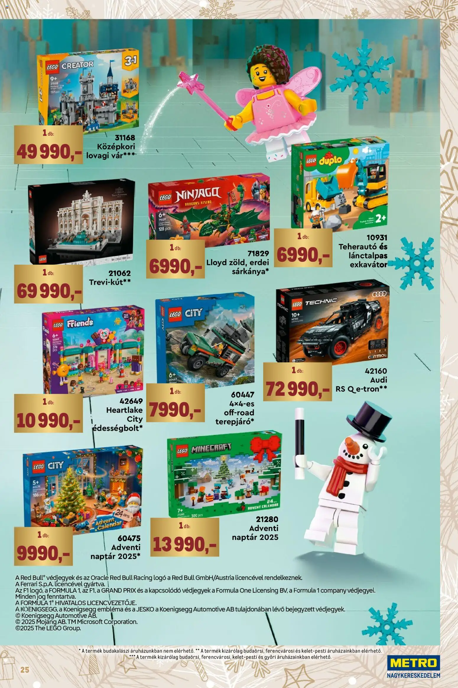 Metro akciós ujság - amely érvényes a következő dátumtól: 02.11.2025 | Oldal: 25 | Termékek: Duplo, Red bull