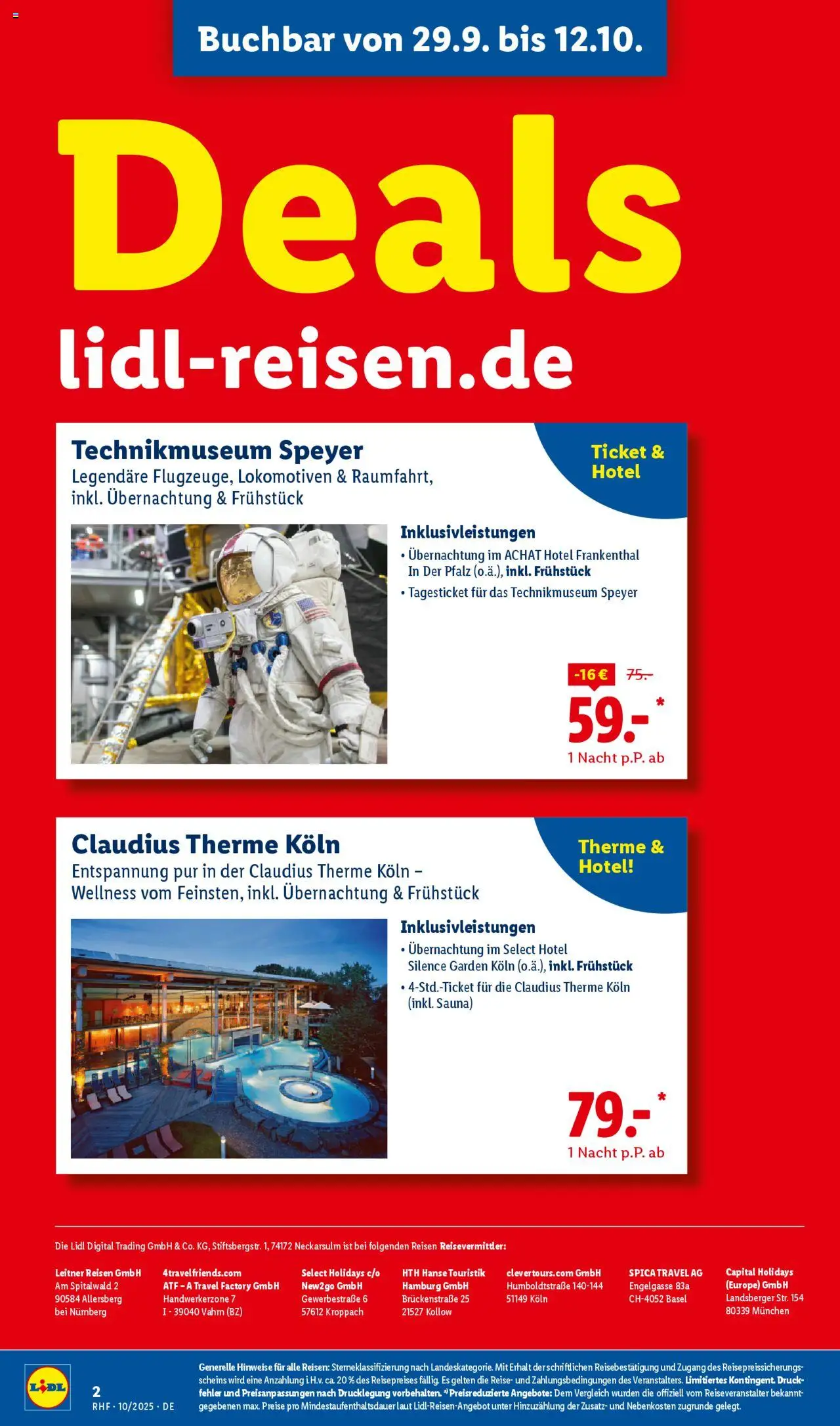 Lidl Reisen Prospekt 	 – gültig ab 26.09.2025 | Seite: 2