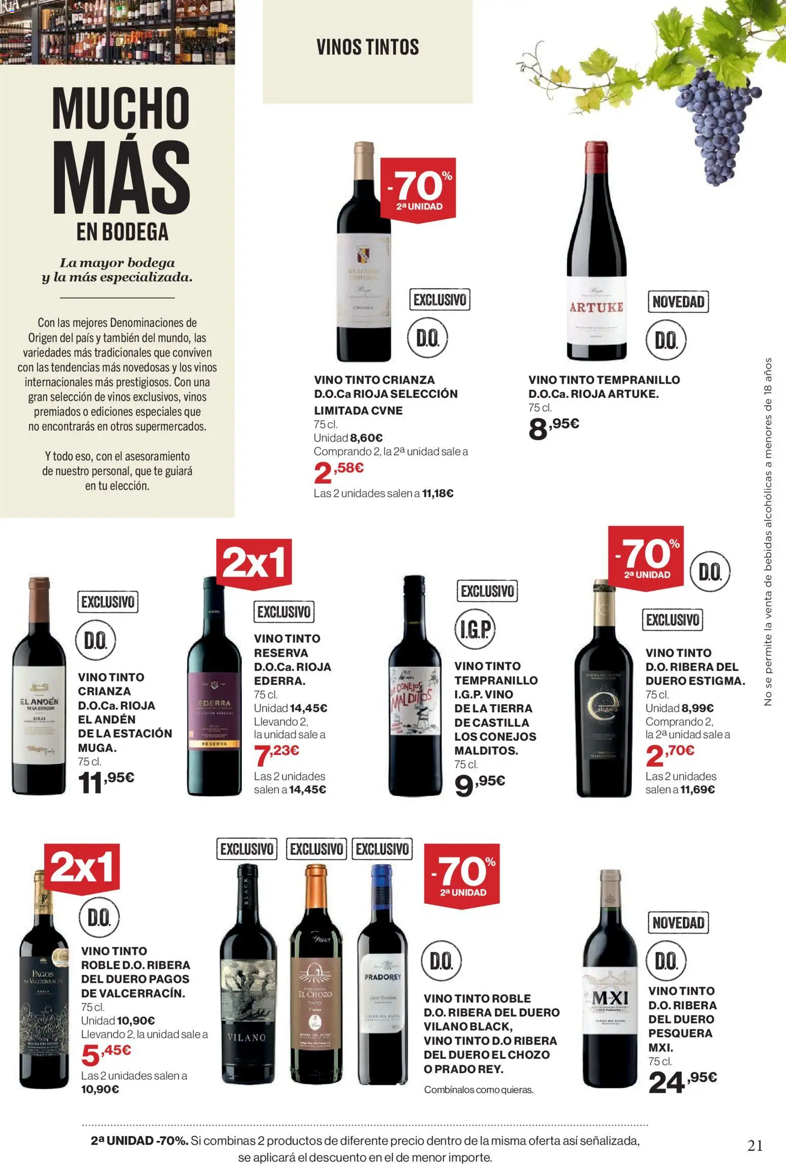 Hipercor - Mucho más para ti │ válido desde el 26.02.2026 | Página: 21 | Productos: Vino, Té