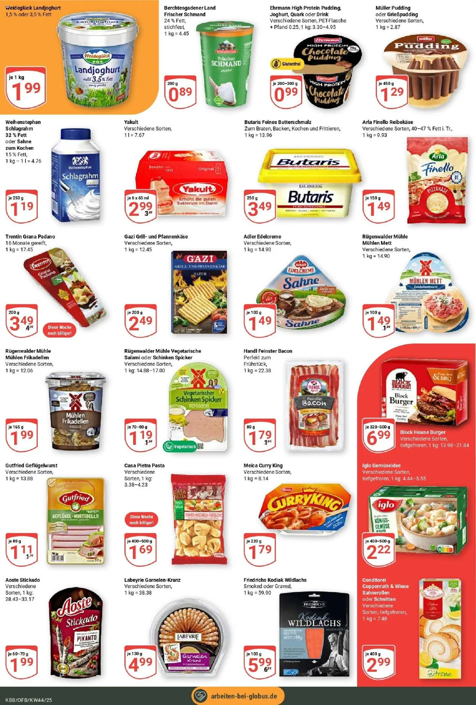 Globus prospekt Koblenz-Bubenheim	 – gültig ab 26.10.2025 | Seite: 5 | Produkte: Butterschmalz, Quark, Burger, Gemüse