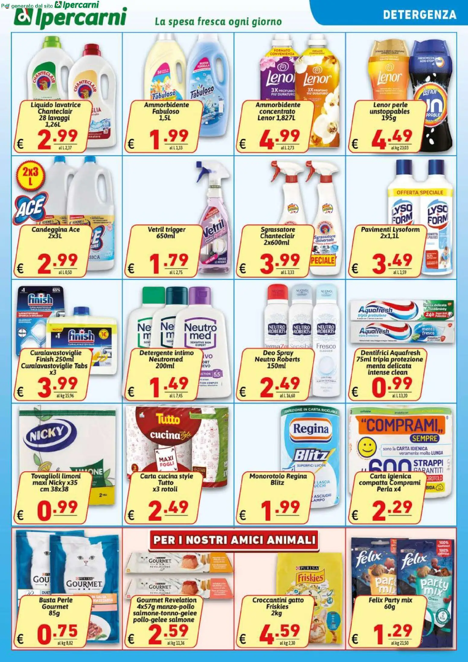 Volantino Ipercarni del 06.03.2026 | Pagina: 15 | Prodotti: Carta igienica, Detergente intimo, Detergente, Menta
