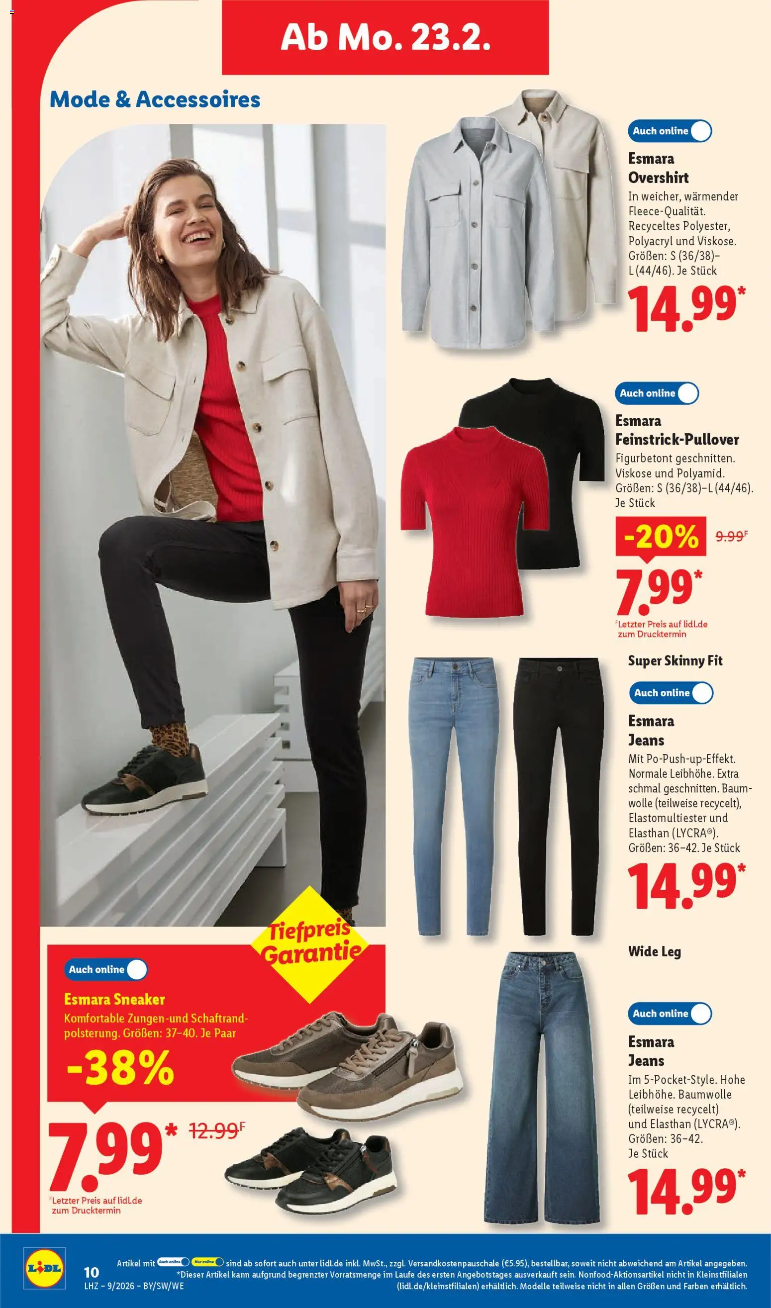 Lidl Prospekt Nagold – gültig ab 23.02.2026 | Seite: 20 | Produkte: Jeans