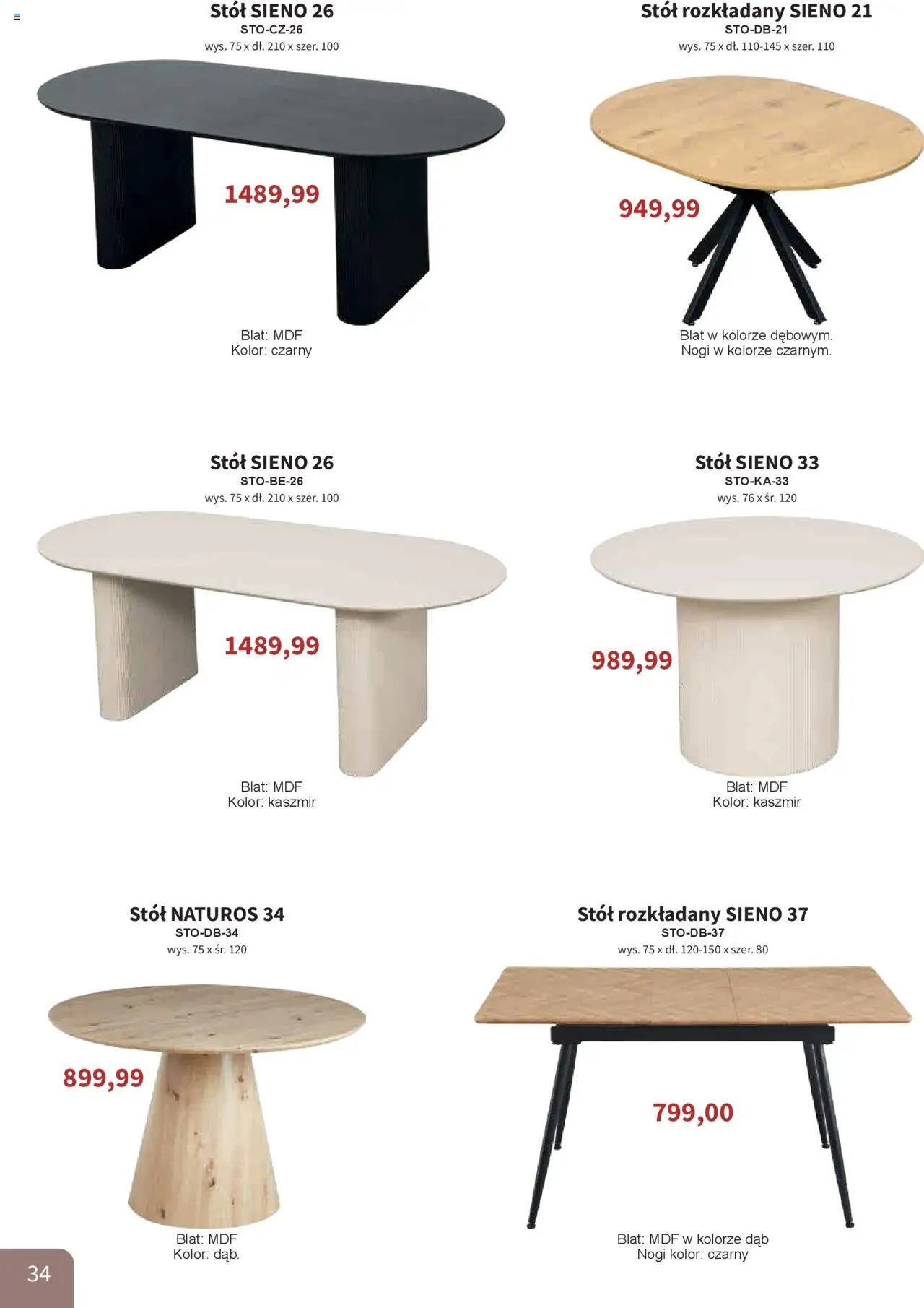 Bodzio Katalog od 01.10.2025 | Strona: 34 | Produkty: Stół