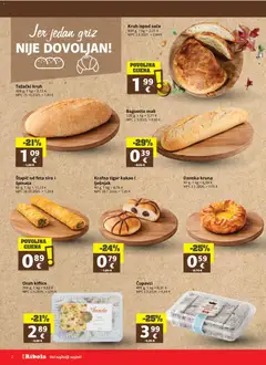 Ribola Katalog - Pregled kataloga iz trgovine Ribola, vrijedi od 08.04.2026 | Stranica: 2 | Proizvodi: Kiflice, Feta, Kruh, Kakao