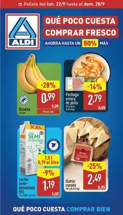 Vista previa Aldi folleto Península válido desde el 22.09.2025