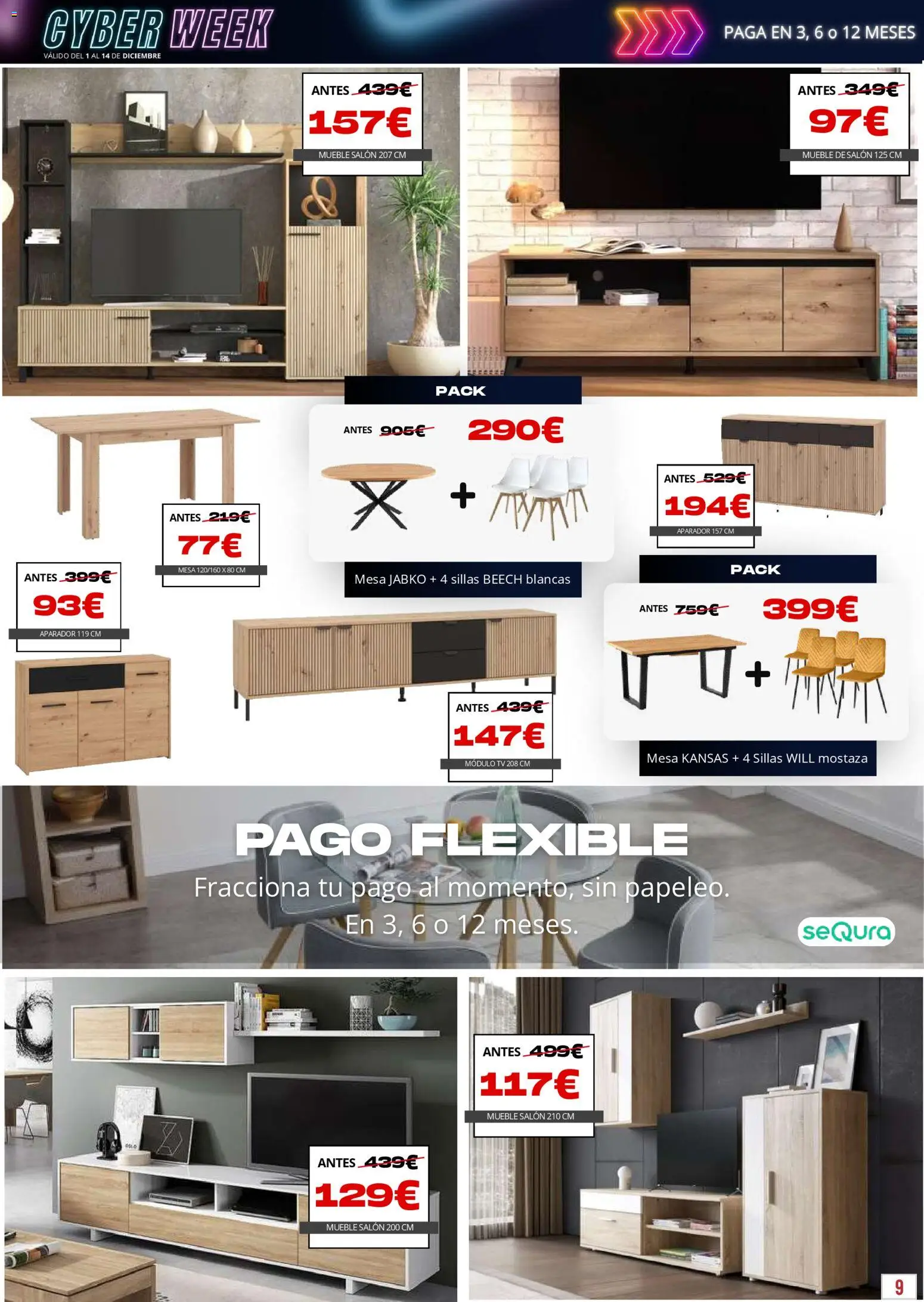 Atrapa Muebles - folleto │ válido desde el 01.12.2025 | Página: 9 | Productos: Mesa, Aparador