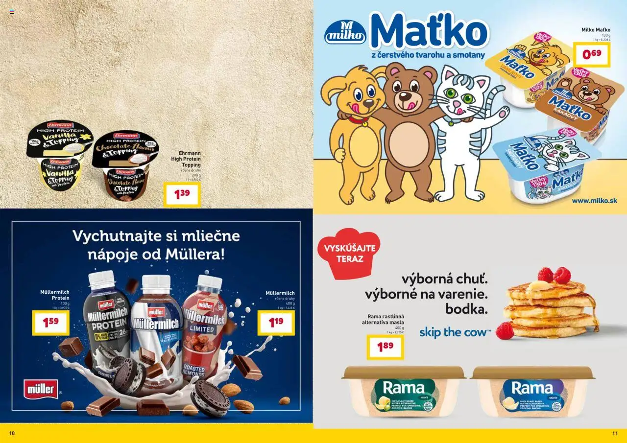 Nové Billa akcie – leták je platný od 01.10.2025 | Strana: 6 | Produkty: Protein, Rama