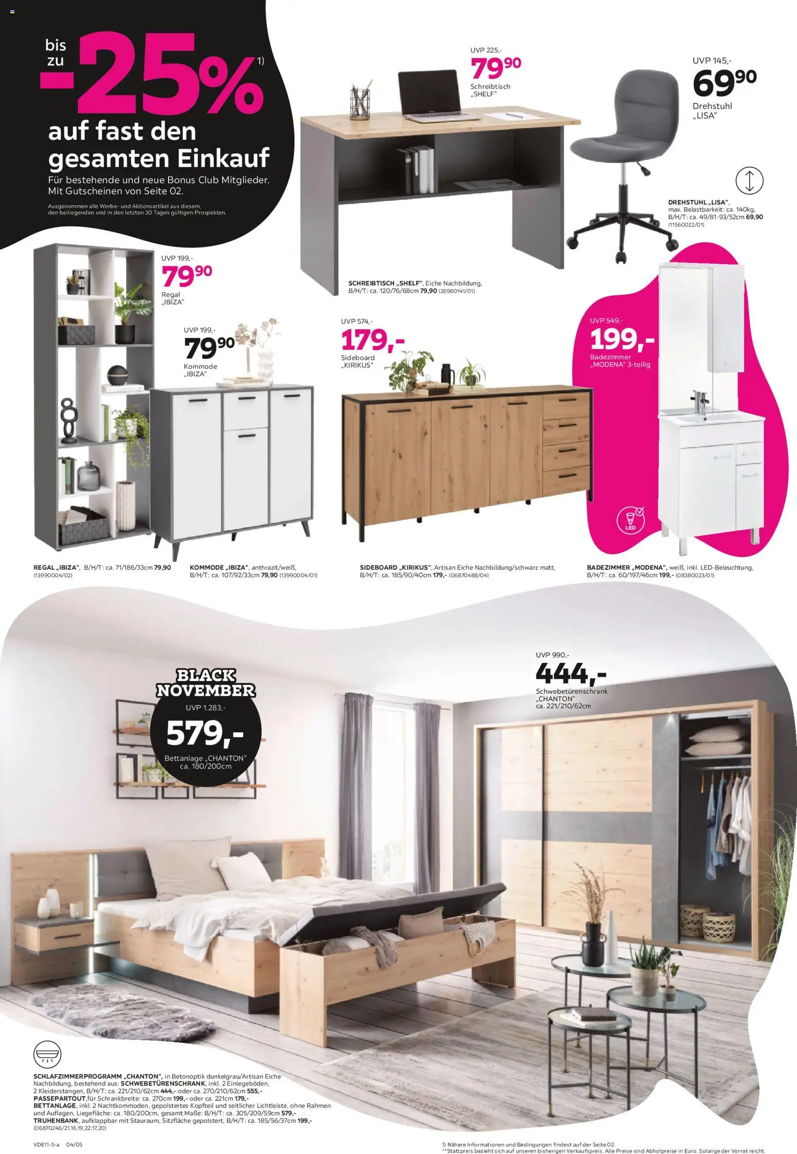 Mömax - Black Friday – gültig ab 03.11.2025 | Seite: 4 | Produkte: Sideboard, Kommode, Schwebetürenschrank, Regal