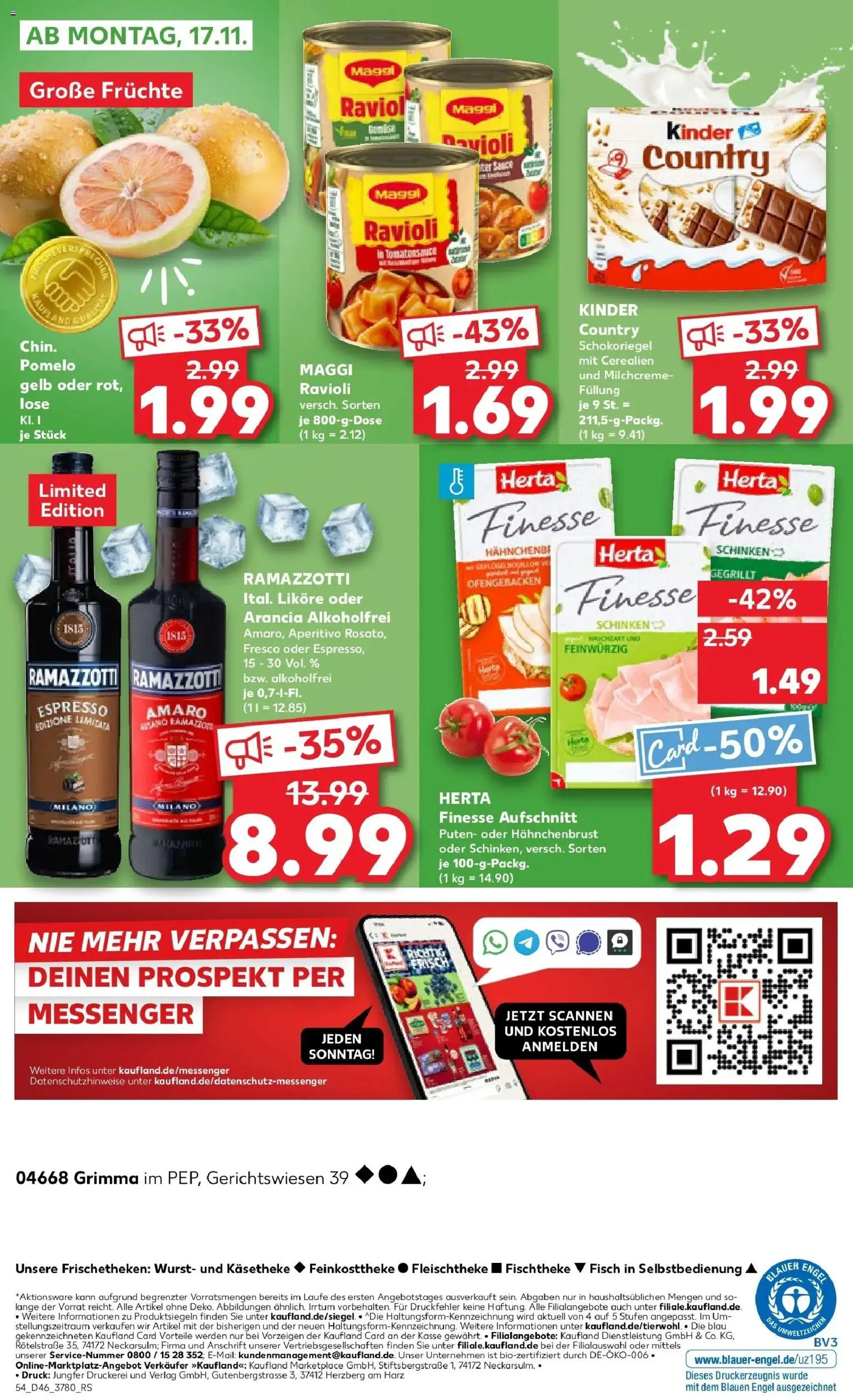 Kaufland prospekt Grimma	 – gültig ab 13.11.2025 | Seite: 54 | Produkte: Maggi, Wurst, Schinken, Hahnchenbrust