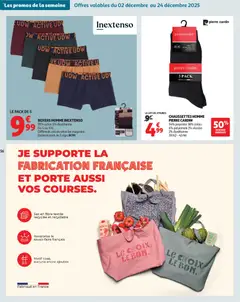 Auchan - Les prix bas qui font du bien au quotidien - Voorbeeld van een folder van Auchan, geldig van 02.12.2025 | Pagina: 56 | Producten: Boxers, La