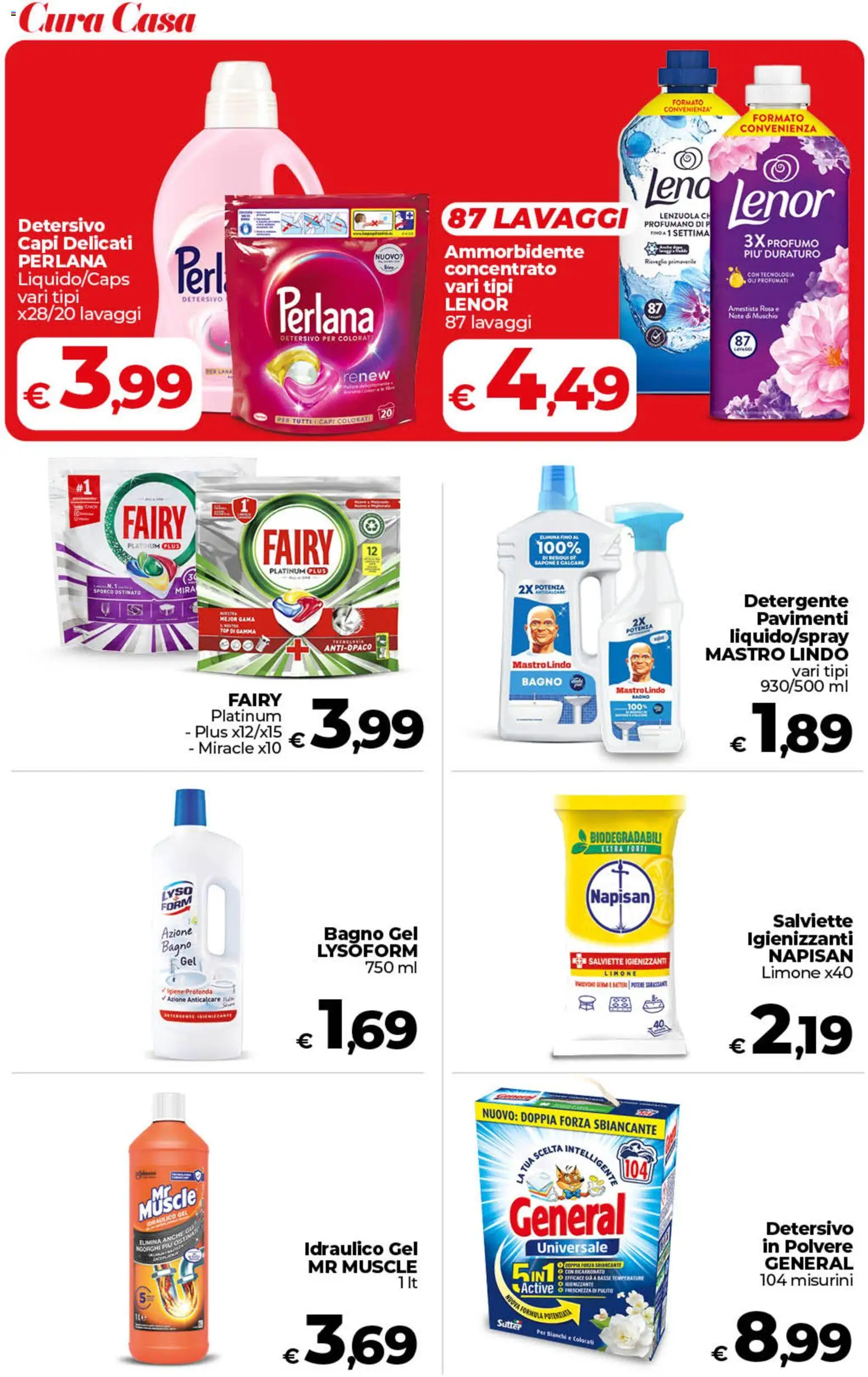 Volantino COOP del 24.02.2026 | Pagina: 41 | Prodotti: Salviette igienizzanti, Detergente, Limone, Profumo