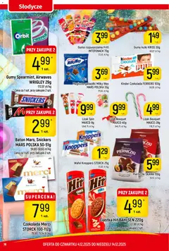 Pogląd oferty "Piotruś Pan Gazetka" - ważna od 04.12.2025 | Strona: 18 | Produkty: Knoppers, Słodycze, Gumy, Czekolada