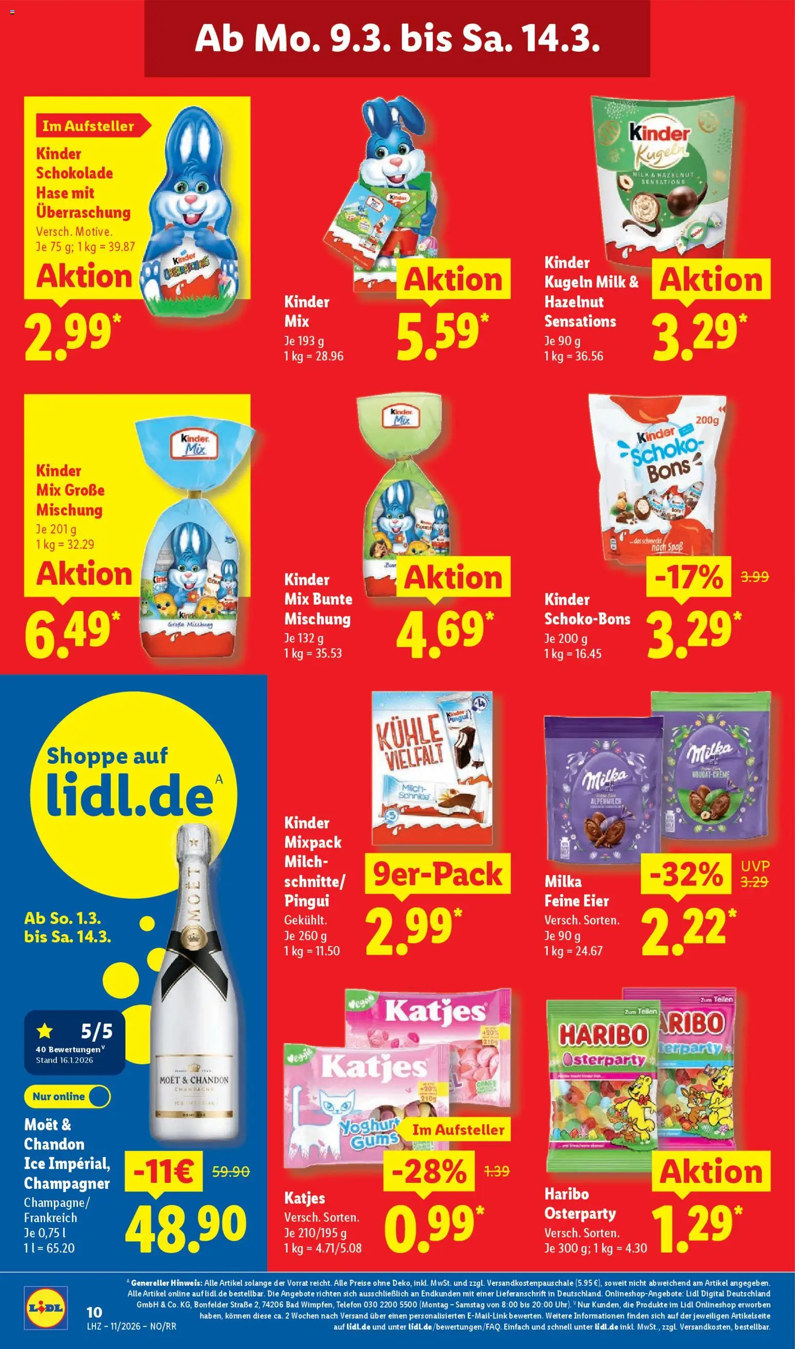 Lidl Prospekt Holzminden – gültig ab 09.03.2026 | Seite: 20 | Produkte: Haribo, Schokolade, Bad, Milka