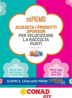 Anteprima del volantino Conad volantino City Mi Premio Piemonte valido a partire dal 26.03.2026