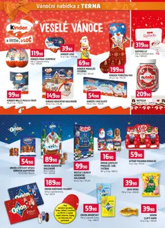 Náhled letáku Terno leták od 19.11.2025 | Strana: 22 | Produkty: Schoko Bons, Adventní kalendář, Lentilky Orion, Figurky