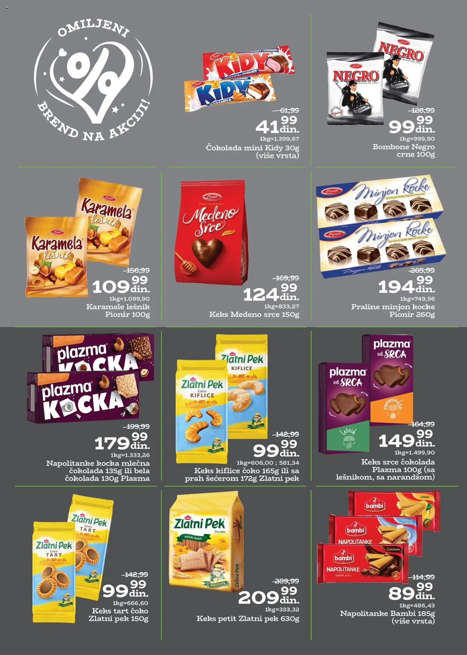 Univerexport katalog - važi od 27.10.2025 | Strana: 24 | Proizvode: Keks, Plazma, Praline, Limun