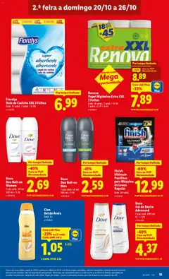 Pré-visualização Lidl folheto válido de 20.10.2025 | Página: 15 | Produtos: Aveia, Papel higiénico, Gel de banho, Banho