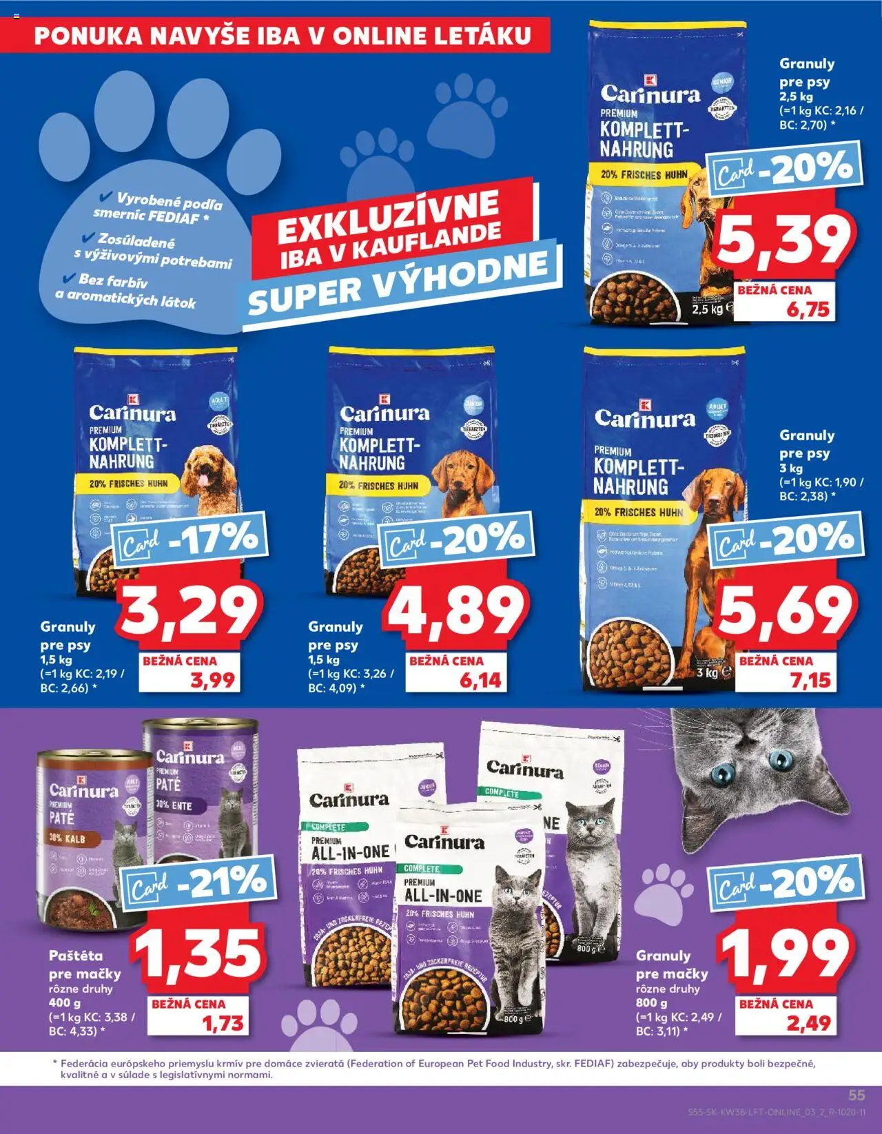 Kaufland SK akciós ujság - amely érvényes a következő dátumtól: 18.09.2025 | Oldal: 55