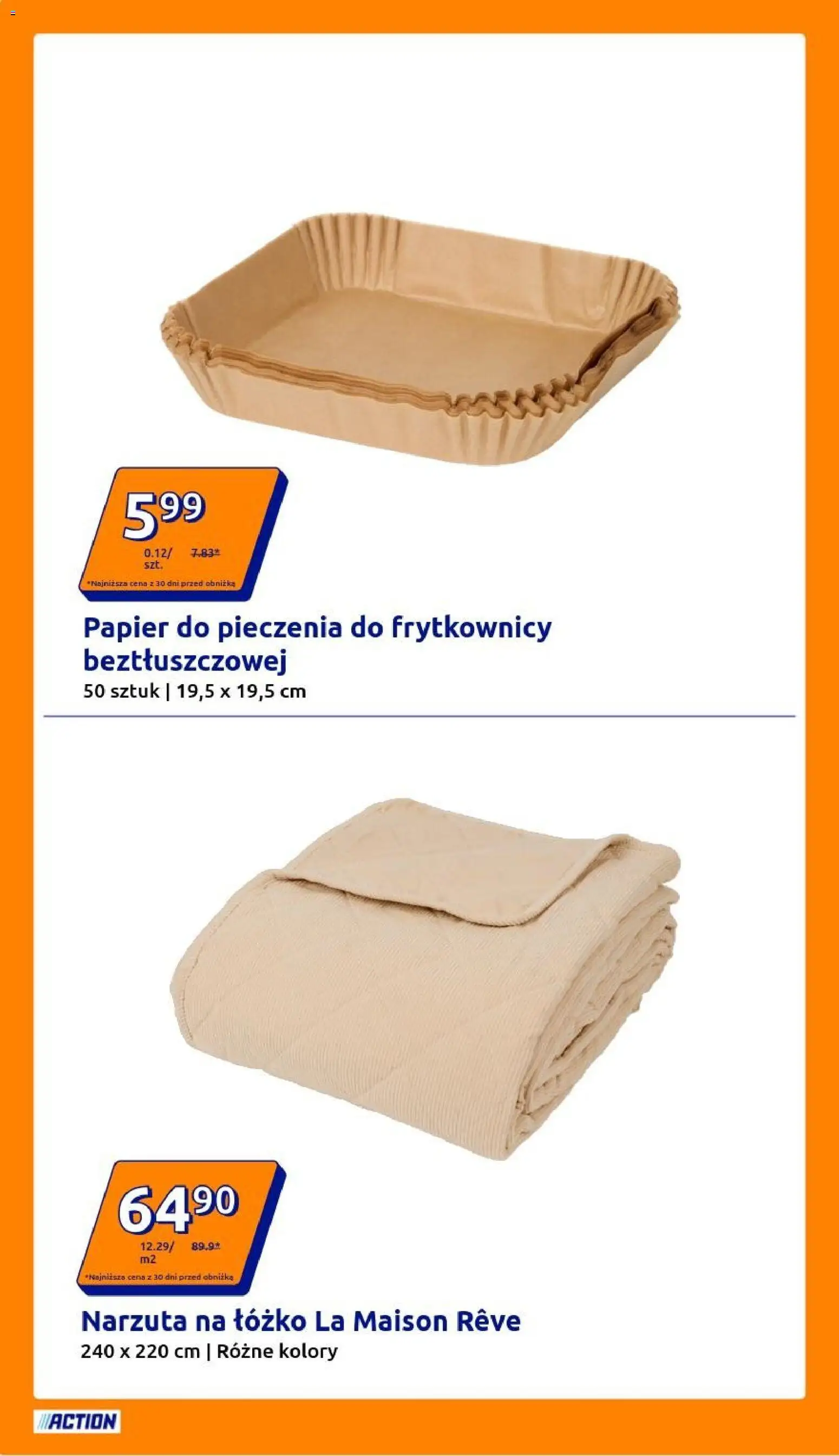 Action Gazetka od 22.10.2025 | Strona: 14 | Produkty: Papier do pieczenia, Łóżko