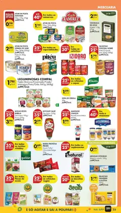 Pré-visualização LEGUMINOSAS COMPAL, Feijão Brancos/Encarnado/Frade/Manteiga/Preto/Grão 845g (468g) válido de 02.12.2025 | Página: 29 | Produtos: Lulas, Sardinhas, Maça, Biscoitos