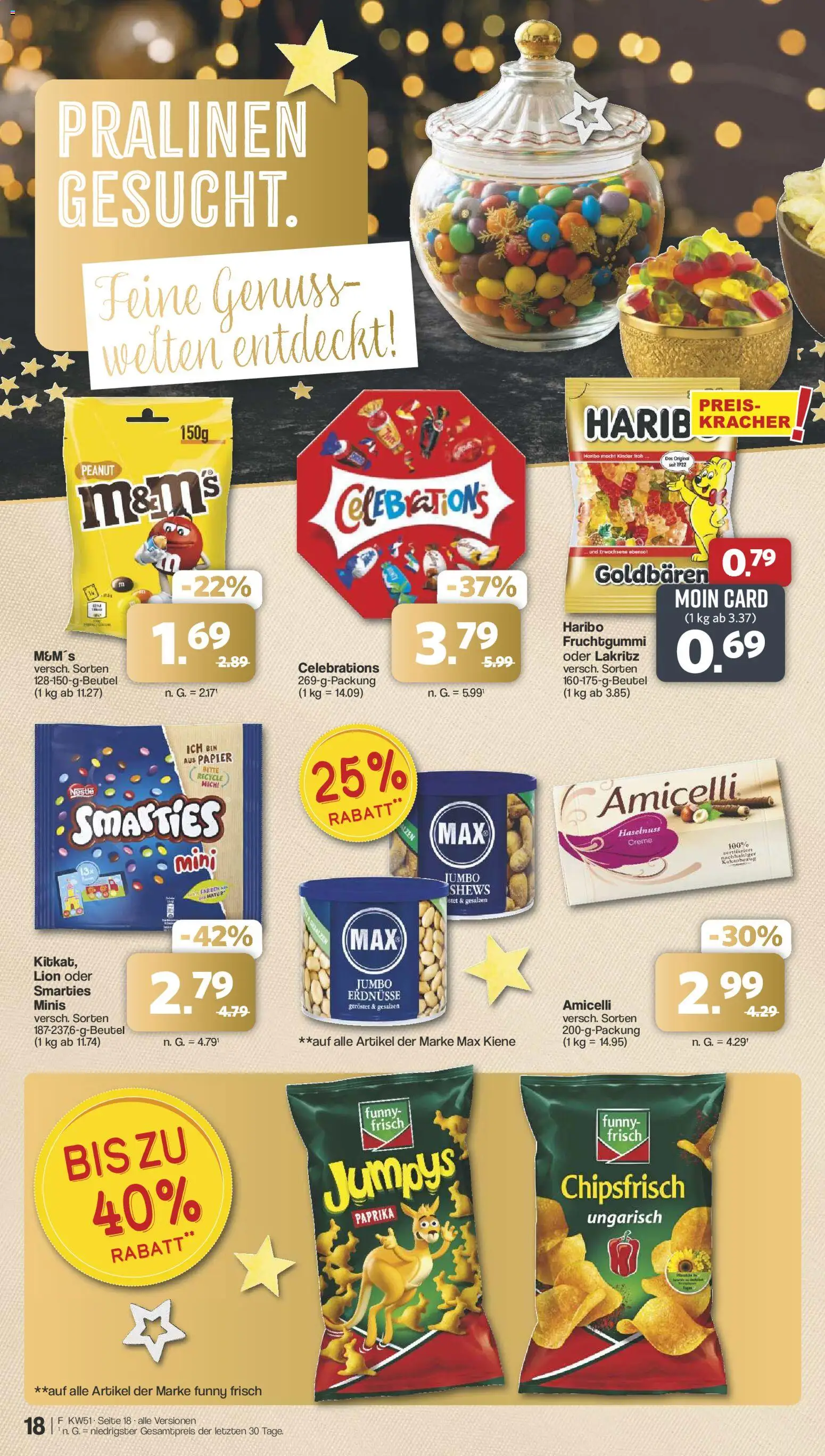 Famila Nordwest - Markt - Angebote – gültig ab 14.12.2025 | Seite: 20 | Produkte: Smarties, Funny frisch, Celebrations, Paprika