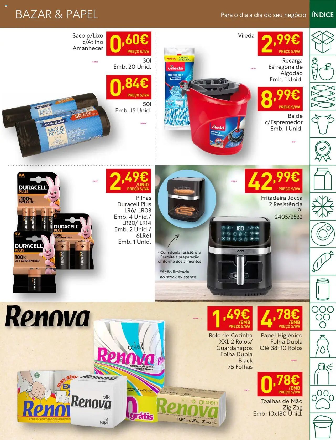Recheio folheto │ válido de 19.08.2025 | Página: 47 | Produtos: Balde, Papel higiénico, Algodão, Pilhas