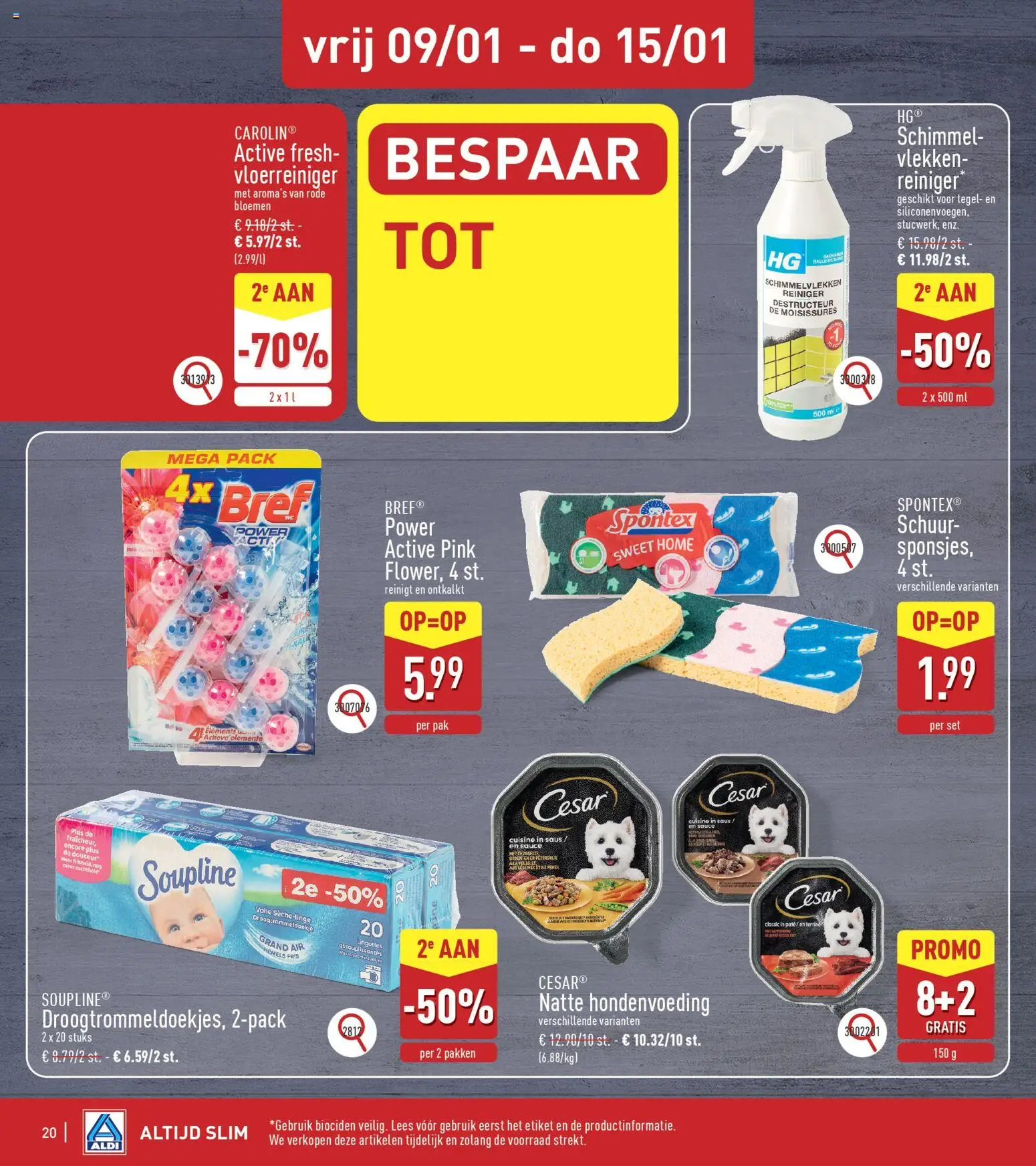 {H1} | Pagina: 20 | Producten: Bloemen, Saus, Groenten, Mes