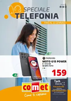 Anteprima del volantino Comet Speciale Telefonia catalogo valido a partire dal 02.01.2026