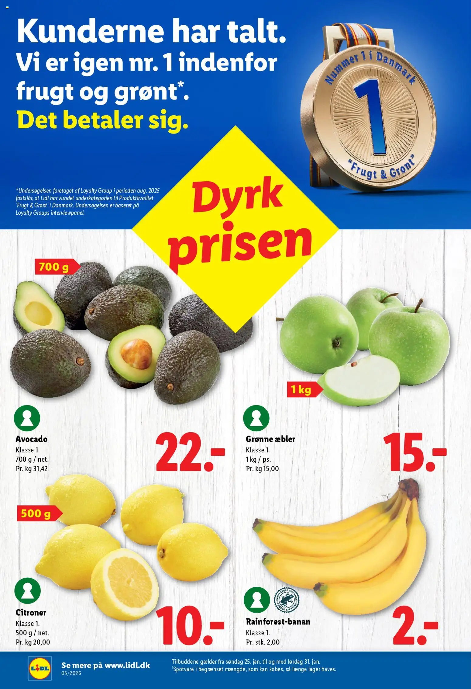 Lidl tilbudsavis – gyldig fra 29.01.2026 | Side: 16 | Produkter: Æbler, Citroner, Avocado, Søm