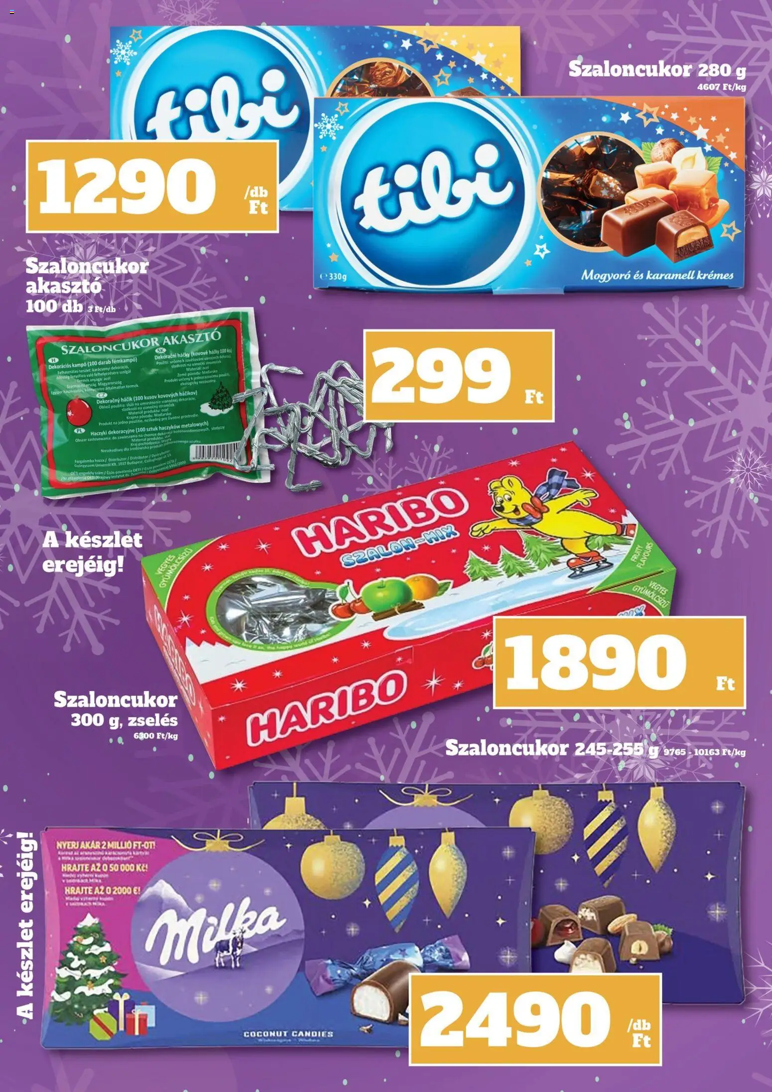 Family Diszkont akciós ujság - amely érvényes a következő dátumtól: 18.12.2025 | Oldal: 6 | Termékek: Édesség, Mogyoró, Szaloncukor