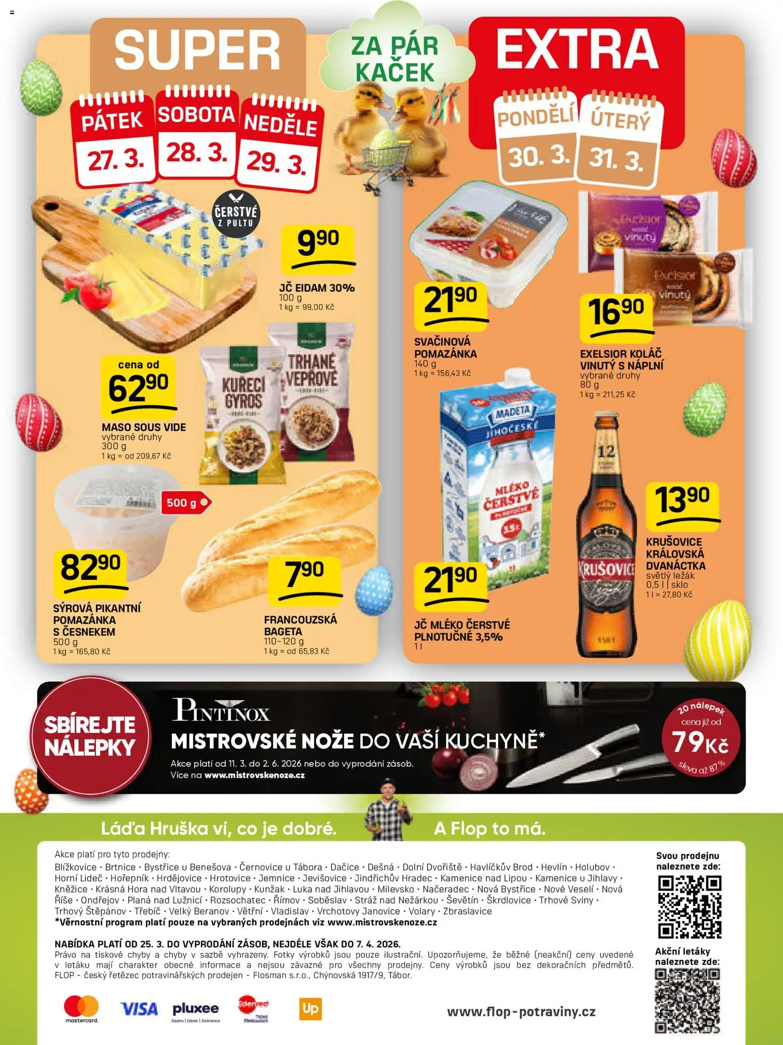 Flop leták od 25.03.2026 | Strana: 16 | Produkty: Nože, Nálepky, Eidam, Pomazánka