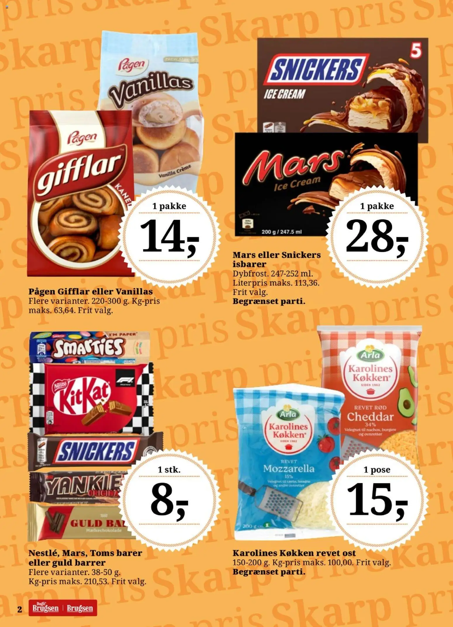 Dagli'Brugsen tilbudsavis – gyldig fra 13.03.2026 | Side: 3 | Produkter: Ost, Cheddar, Creme, Mozzarella