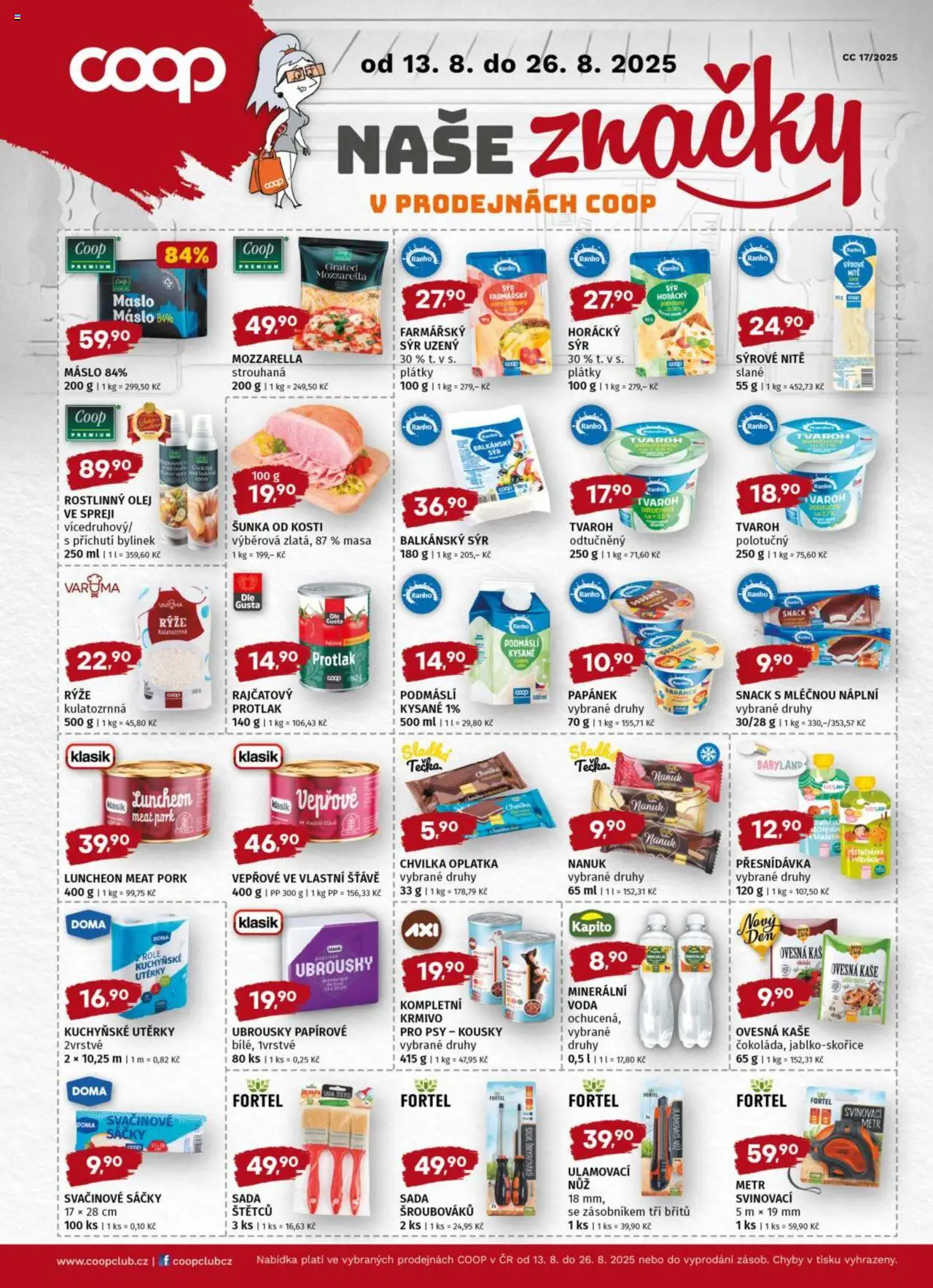 Trefa leták od 20.08.2025 | Strana: 9 | Produkty: Nanuk, Šunka, Kuchyňské utěrky, Svačinové sáčky