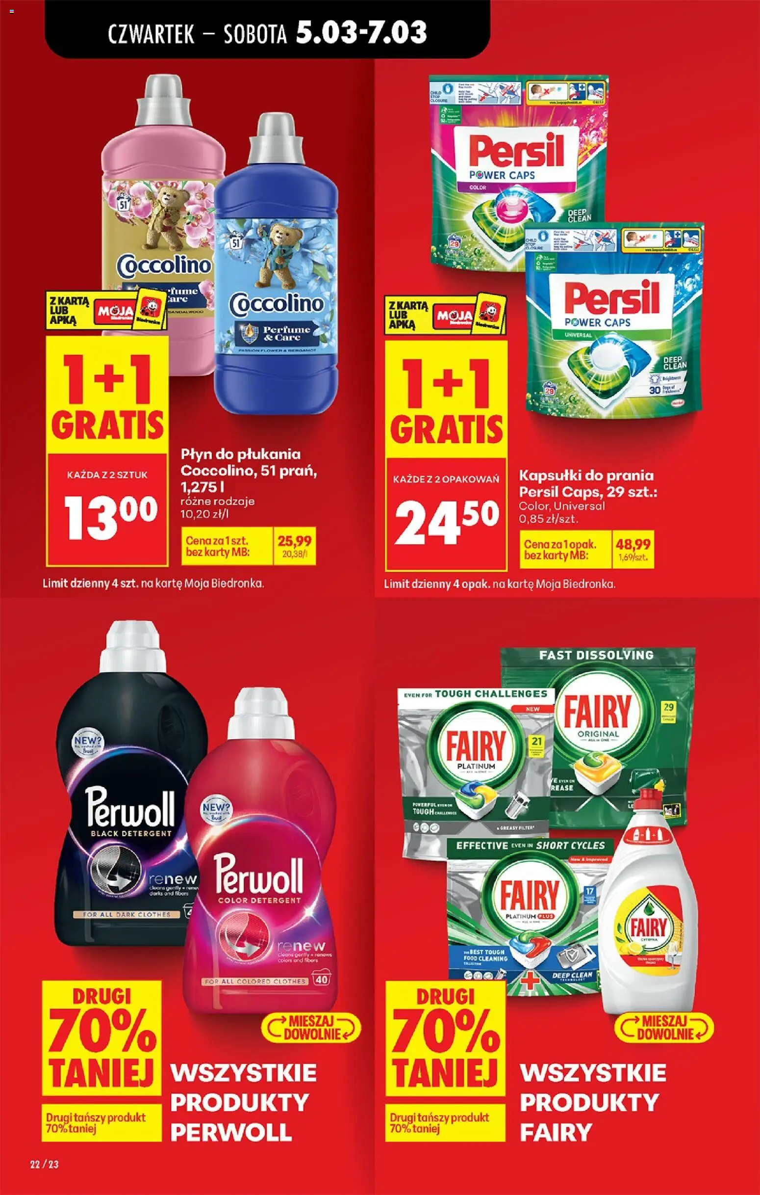 Biedronka Polsko leták - Codziennie niskie ceny od 05.03.2026 | Strana: 26 | Produkty: Coccolino, Perwoll, Karty, Persil