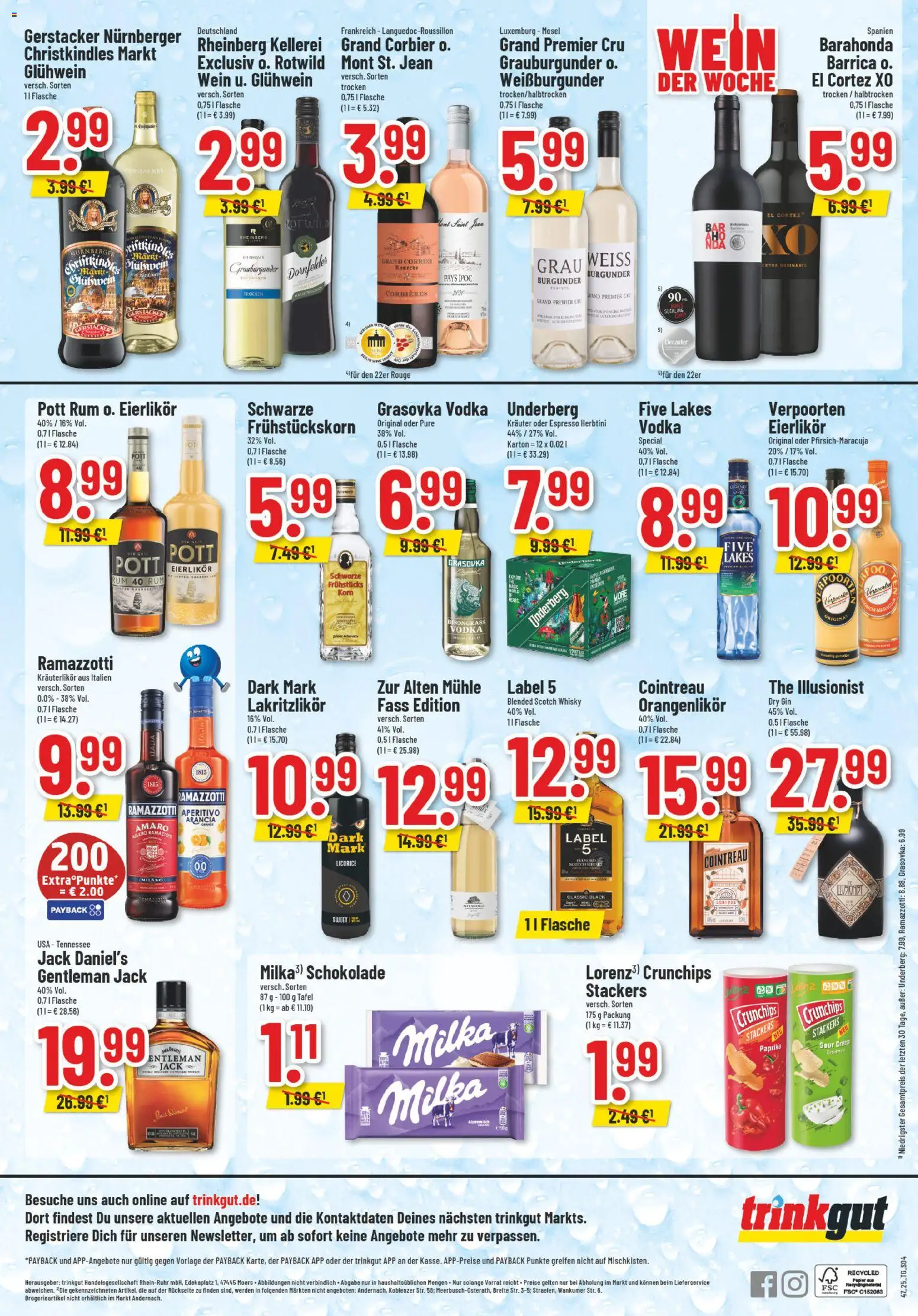 Trinkgut Prospekt – gültig ab 17.11.2025 | Seite: 6 | Produkte: Mühle, Schokolade, Wein, Ramazzotti