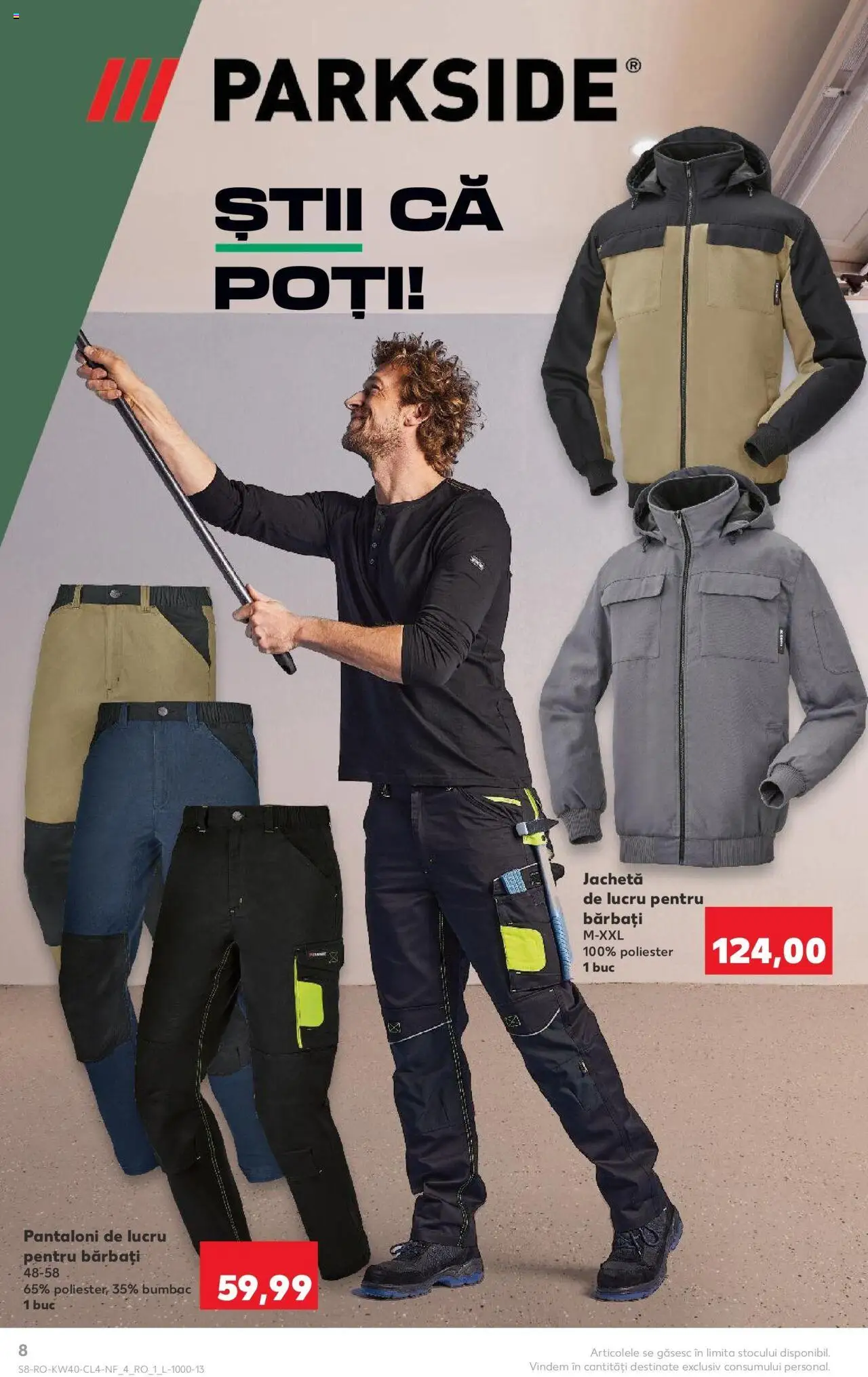 Noul catalog Kaufland – valabil de la 01.10.2025 | Pagină: 8 | Produse: Jachetă, Pantaloni