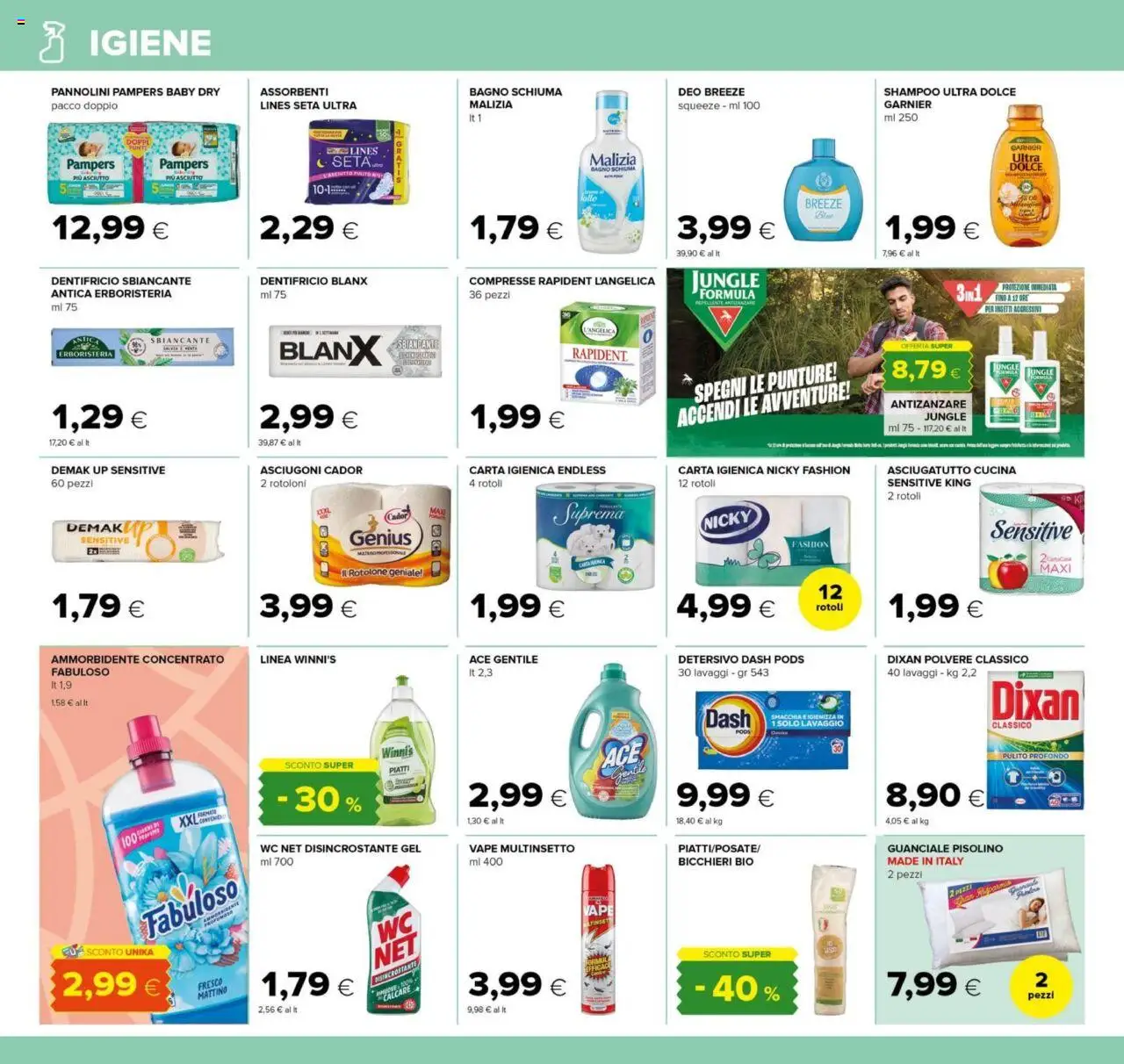 Volantino Tigre del 07.08.2025 | Pagina: 14 | Prodotti: Carta igienica, Ammorbidente, Antizanzare, Asciugatutto