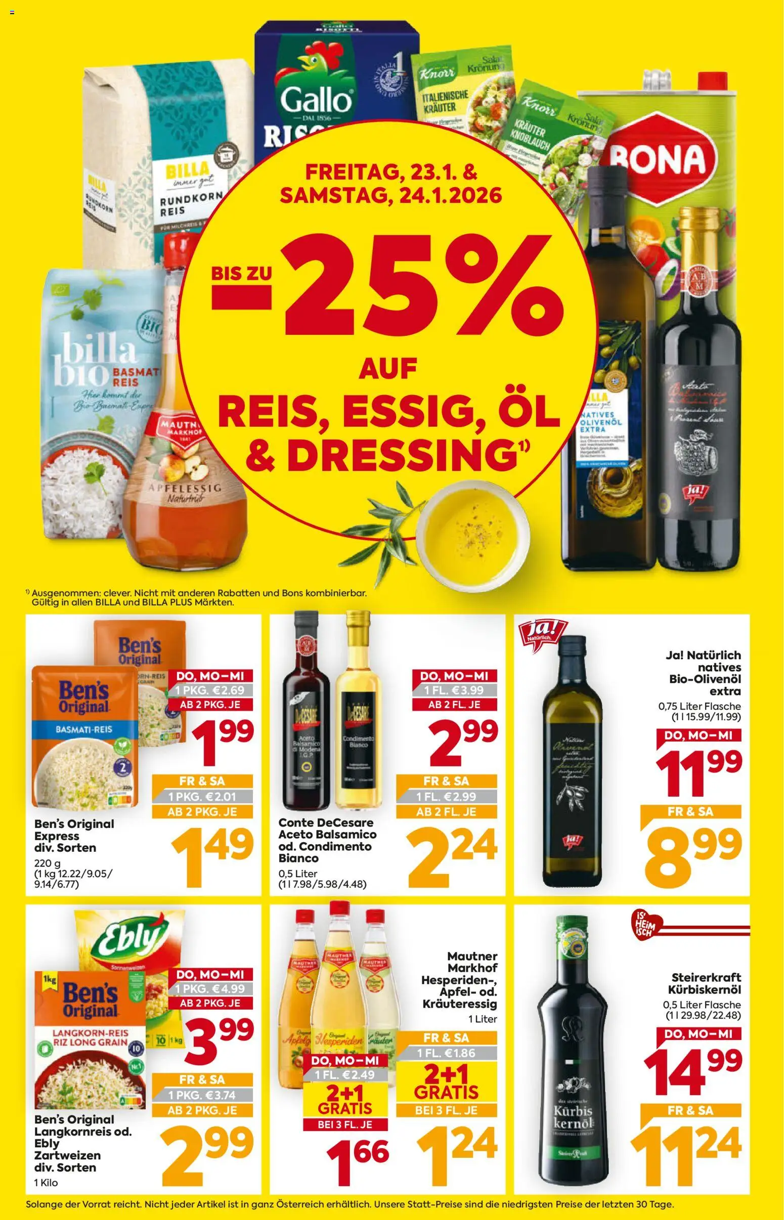 Billa AT akciós ujság - amely érvényes a következő dátumtól: 22.01.2026 | Oldal: 2