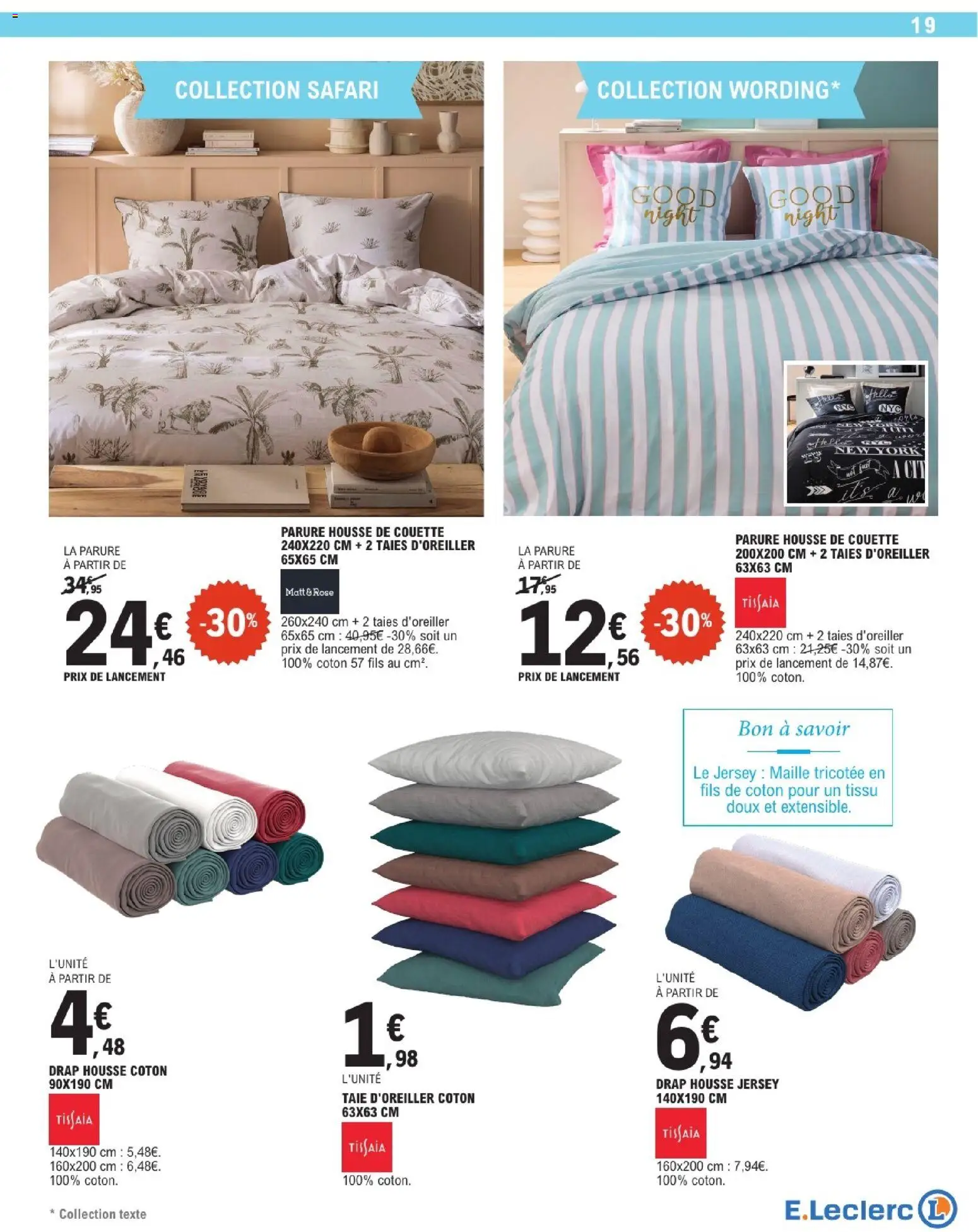 {H1} | Page: 19 | Produits: Taie d'oreiller, Coton, Housse de couette, Couette