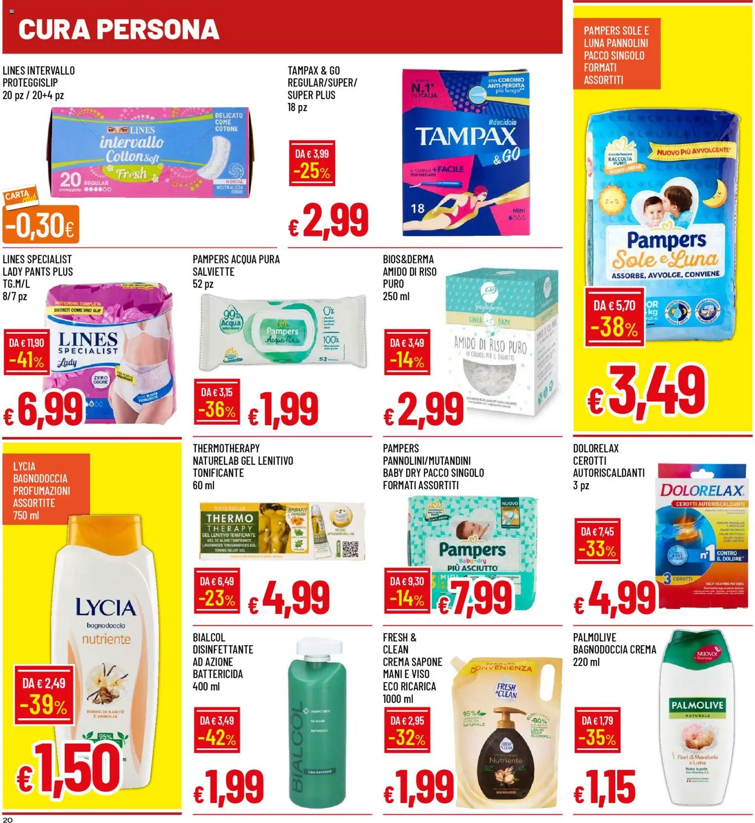 Volantino Galassia del 30.10.2025 | Pagina: 20 | Prodotti: Pannolini, Cerotti, Latte, Pampers